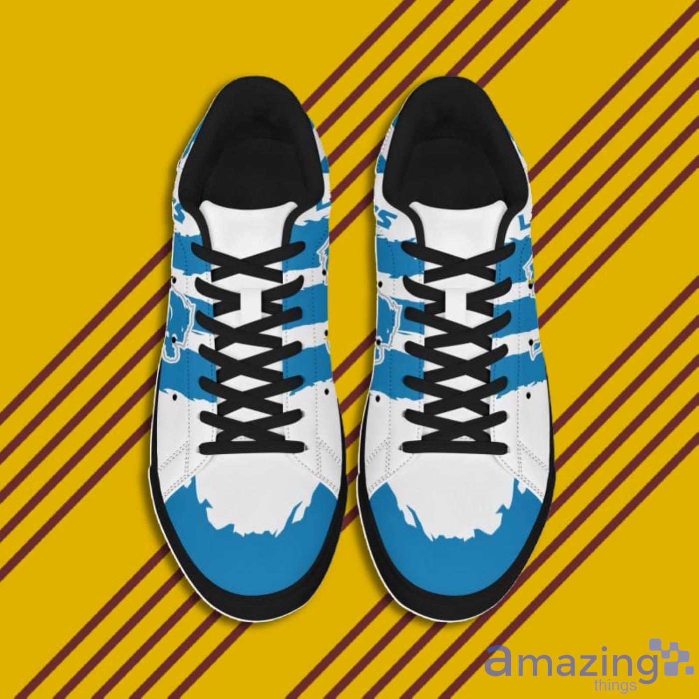 Detroit Lions NFL Black And White Skate Shoes image Detroit Lions NFL Black And White Skate Shoes Product Photo 7