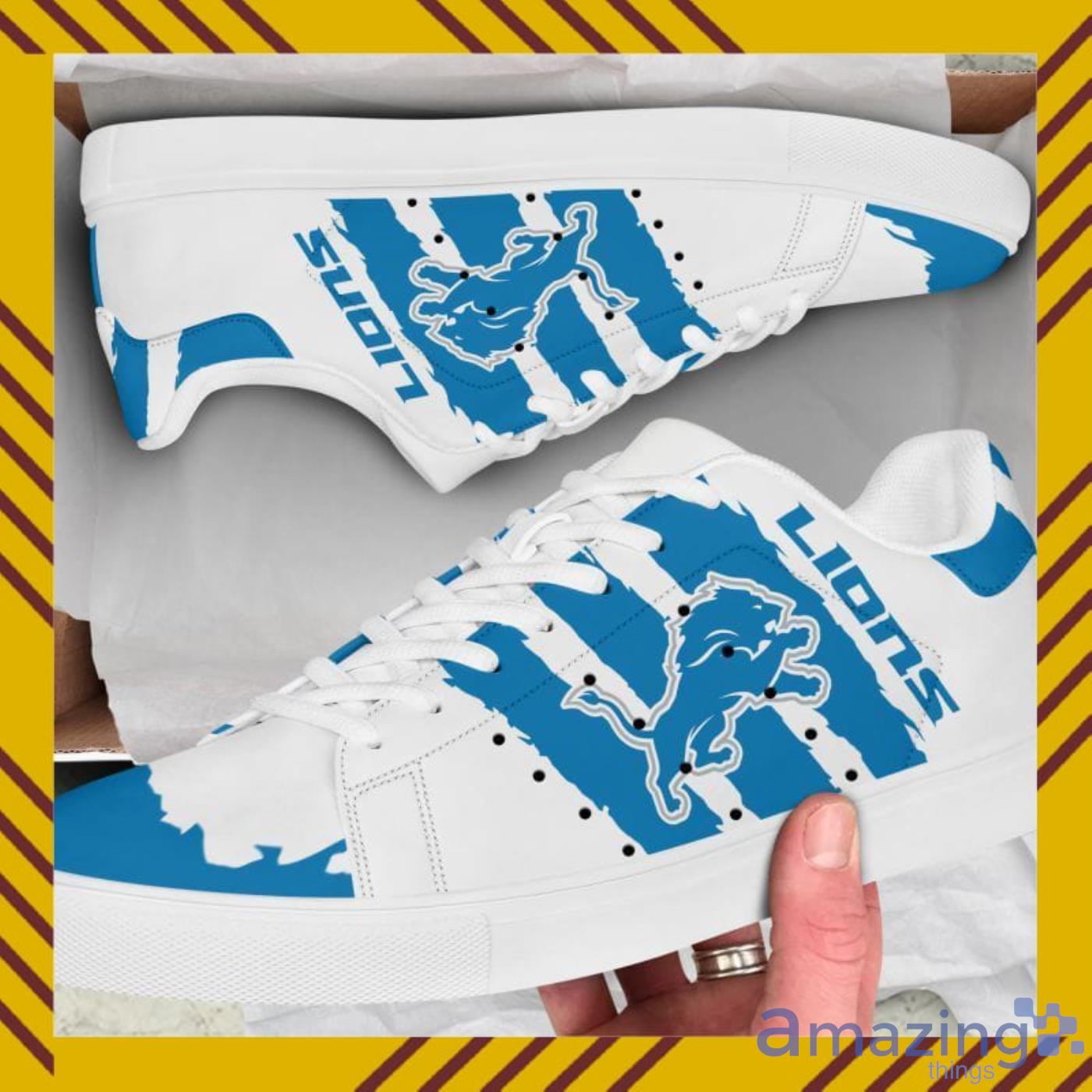 Detroit Lions NFL Black And White Skate Shoes Product Photo 1 Detroit Lions NFL Black And White Skate Shoes Product Photo 1