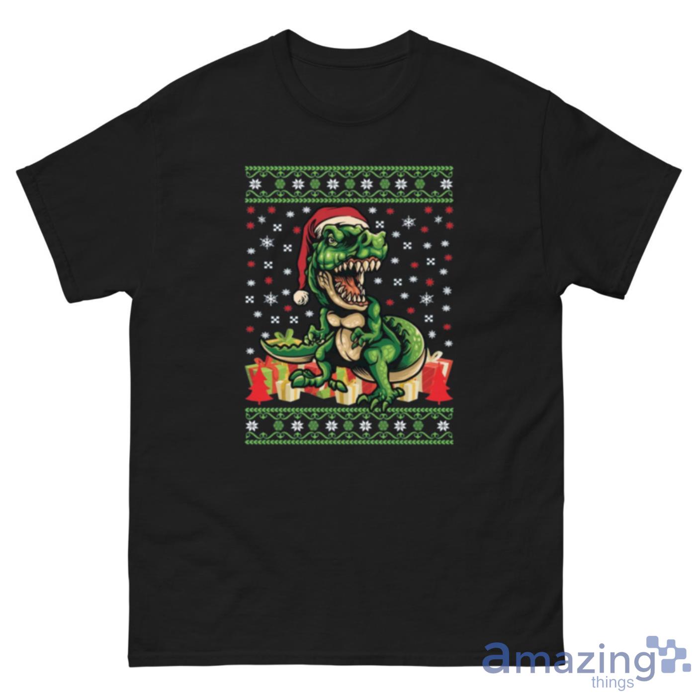 Dinosaur Christmas Shirt Kids Christmas Shirt - dinosaur-christmas-shirt-kids-christmas-shirt-1