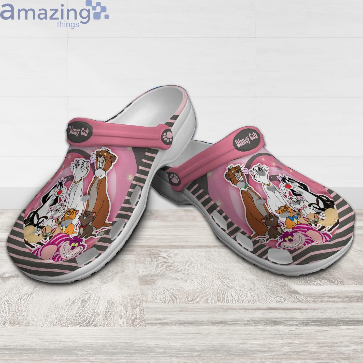Disney Cats Pink Stripes Disney Cartoon Clog For Men And Women Product Photo 1 Disney Cats Pink Stripes Disney Cartoon Clog For Men And Women Product Photo 1