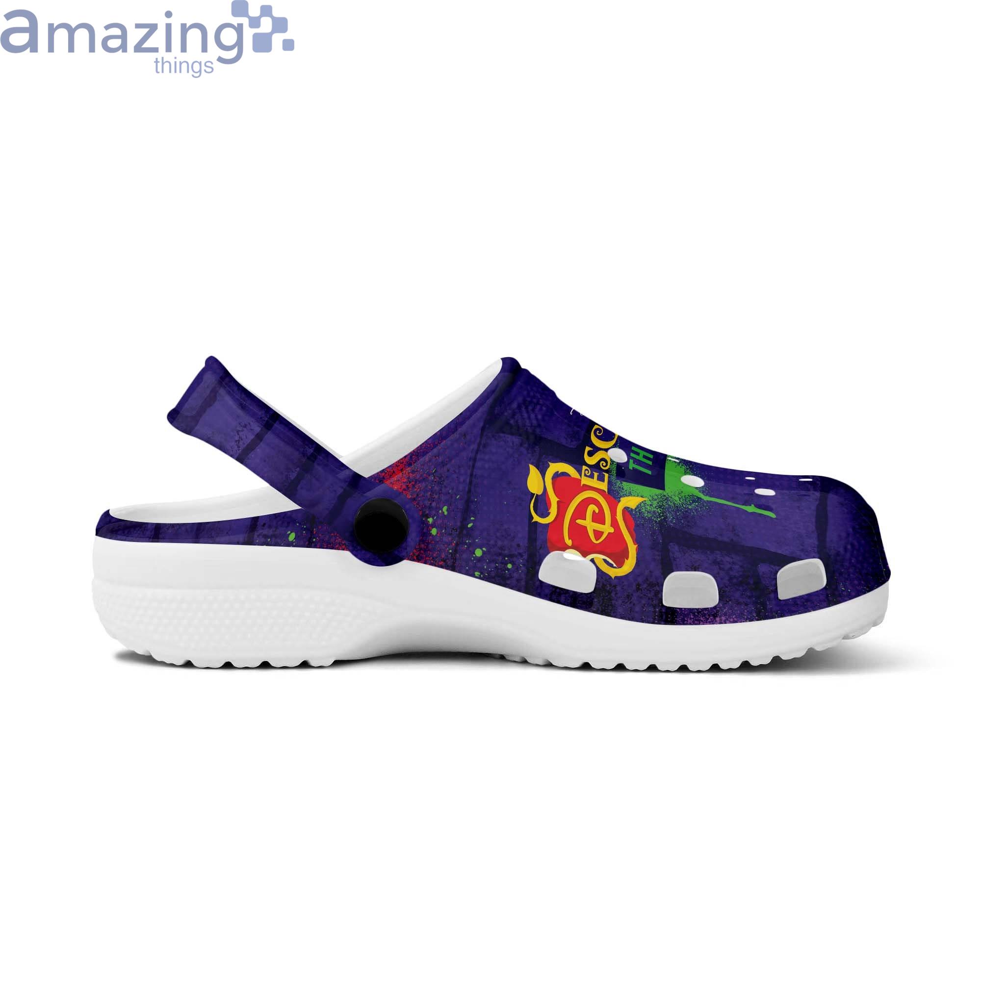 Disney Descendants The Musical Purple Brick Patterns Cartoon Clog For Men And Women image Disney Descendants The Musical Purple Brick Patterns Cartoon Clog For Men And Women Product Photo 2
