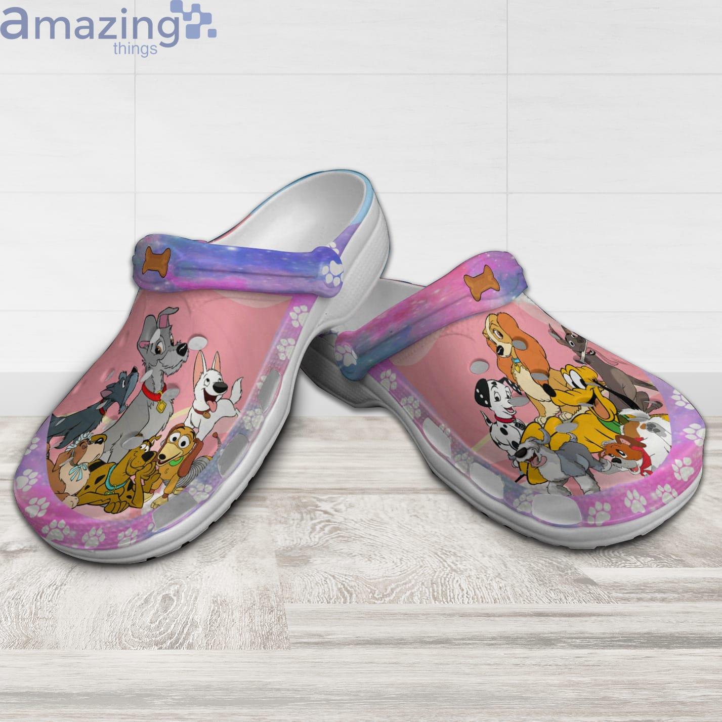 Disney Dogs Paw Patterns Pink Disney Cartoon Clog For Men And Women Product Photo 1