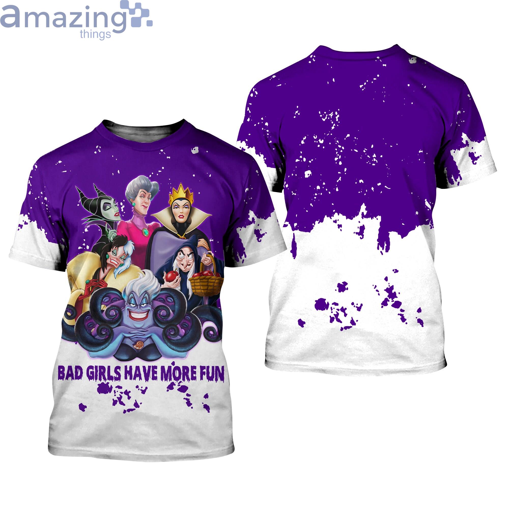 Disney Villians Quotes Purple Splatter Paint Disney Cartoon 3D T-Shirts Product Photo 1 Disney Villians Quotes Purple Splatter Paint Disney Cartoon 3D T-Shirts Product Photo 1