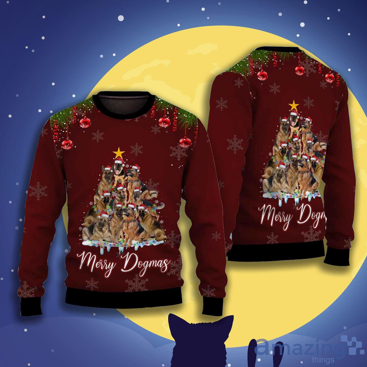 Dog Lover Sweater Santa Dog Christmas Tree Ugly Christmas Sweater Product Photo 1 Dog Lover Sweater Santa Dog Christmas Tree Ugly Christmas Sweater Product Photo 1