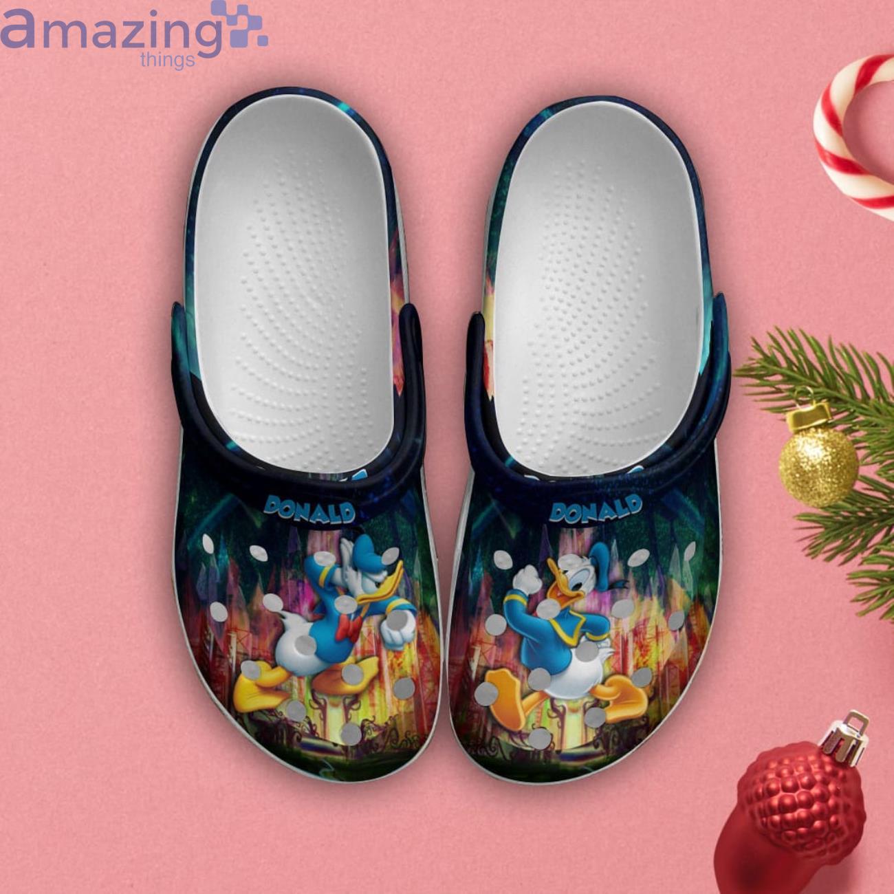 Donald Duck Full Print Rainbow Disney Cartoon Clog For Men And Women image Donald Duck Full Print Rainbow Disney Cartoon Clog For Men And Women Product Photo 2
