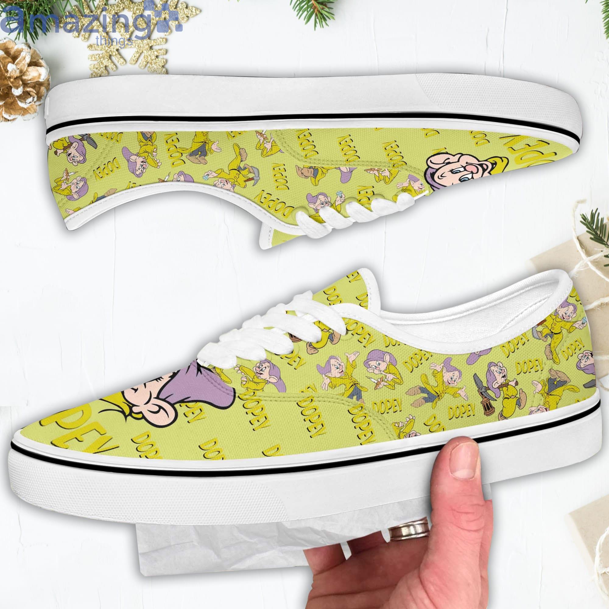 Dopey Dwarf Head Greens Disney Cartoon Low Top Slip On Lace Up Canvas Vans Shoes Product Photo 1 Dopey Dwarf Head Greens Disney Cartoon Low Top Slip On Lace Up Canvas Vans Shoes Product Photo 1