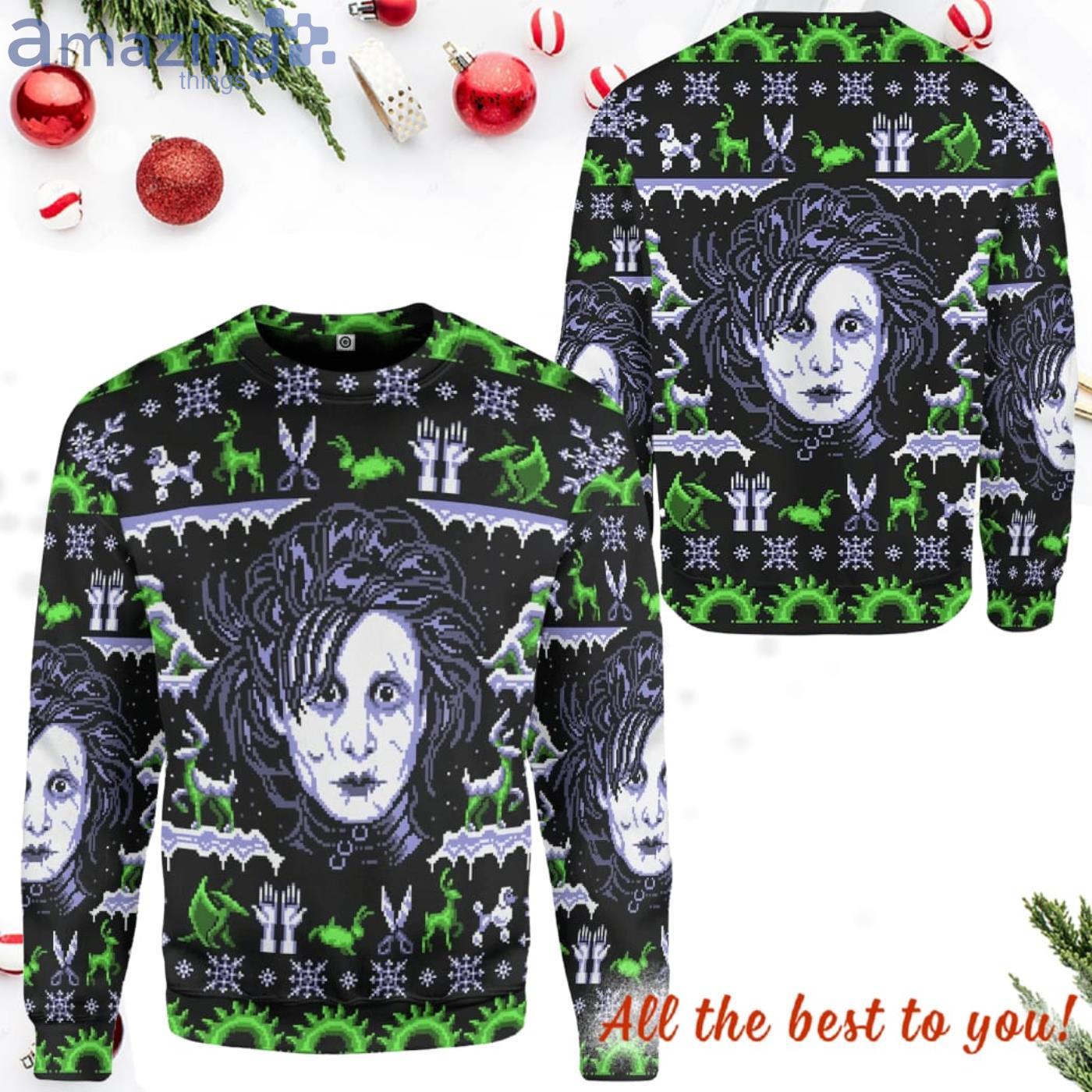 Edward Sweaterhands Christmas Ugly 3D Print Shirt Hoodie Sweater image Edward Sweaterhands Christmas Ugly 3D Print Shirt Hoodie Sweater Product Photo 6