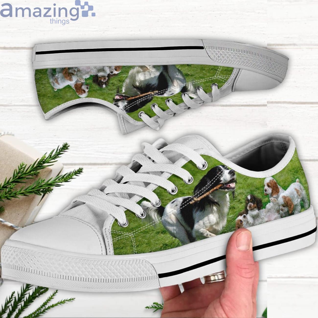 English Springer Spaniel Shoes English Springer Spaniel Lover Low Top Canvas Shoes Product Photo 1 English Springer Spaniel Shoes English Springer Spaniel Lover Low Top Canvas Shoes Product Photo 1