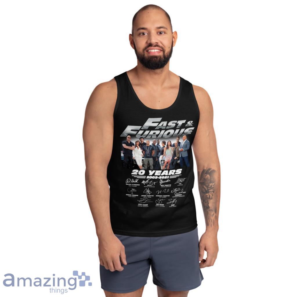 Fast & Furious 20 Years 2002 2021 Character Signature Custom Year Shirt image Fast & Furious 20 Years 2002-2021 Character Signature Custom Year Shirt - Ultra Cotton Tank Top