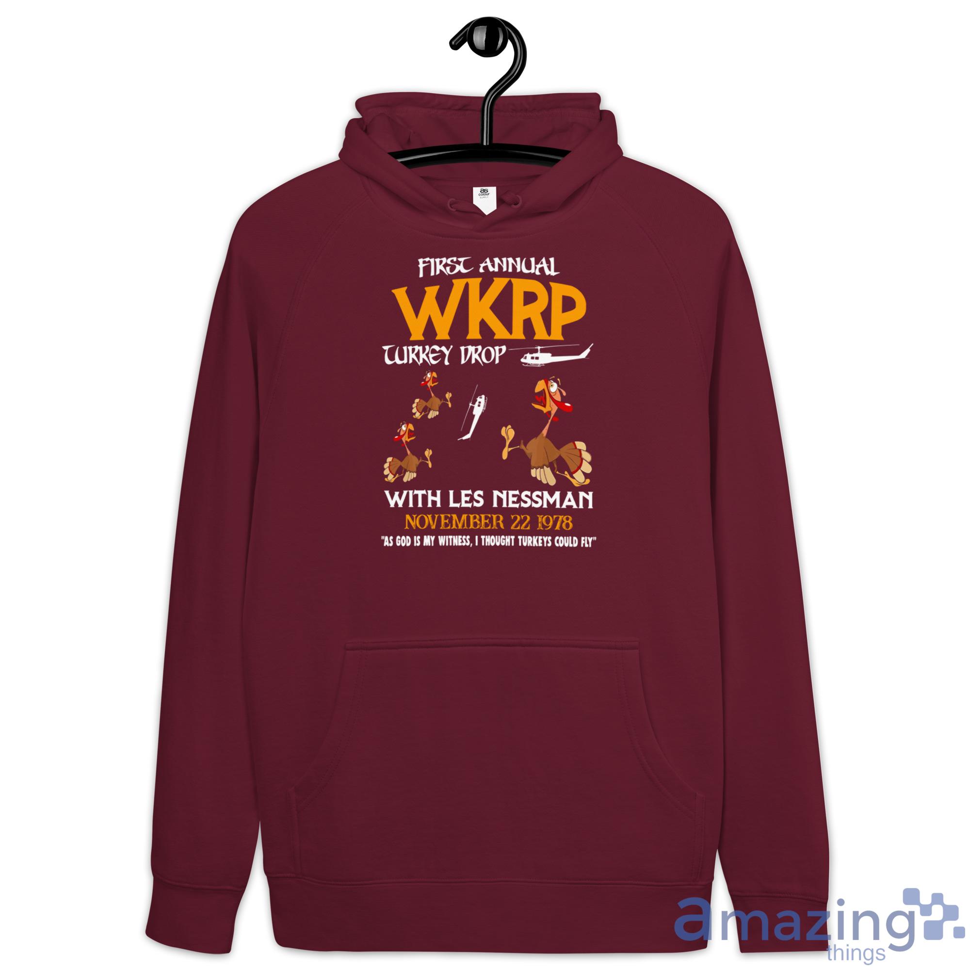 First Annual WKRP Turkey Drop November 22 1978 Shirt image First Annual WKRP Turkey Drop November 22 1978 Shirt - Hoodie-1