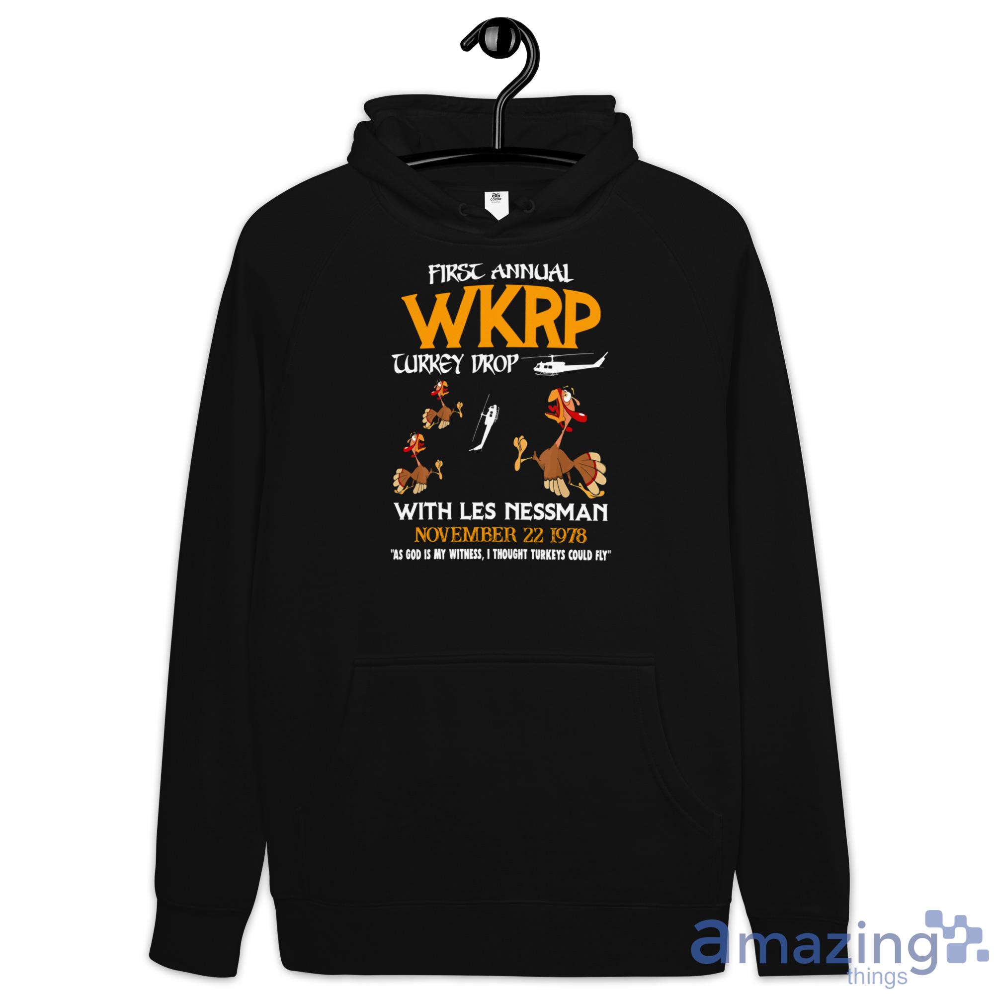First Annual WKRP Turkey Drop November 22 1978 Shirt image First Annual WKRP Turkey Drop November 22 1978 Shirt - Hoodie