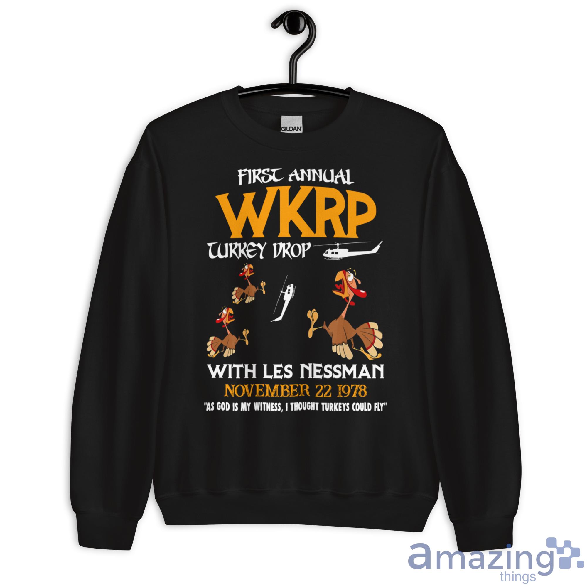 First Annual WKRP Turkey Drop November 22 1978 Shirt image First Annual WKRP Turkey Drop November 22 1978 Shirt - Unisex Heavy Blend Crewneck Sweatshirt