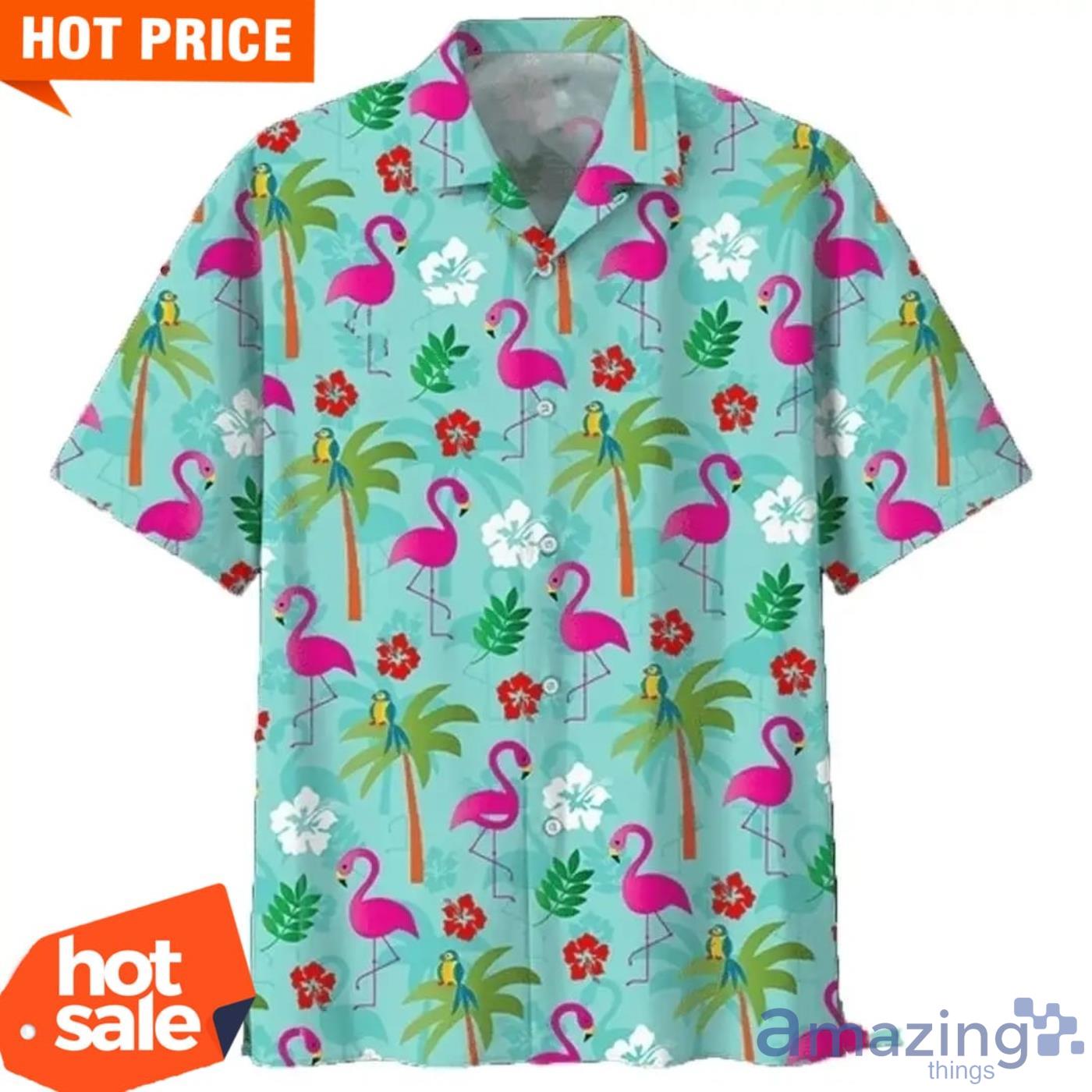 Flamingo Tropical Hawaiian Shirt Hawaiian Shirts For Men Product Photo 1 Flamingo Tropical Hawaiian Shirt Hawaiian Shirts For Men Product Photo 1
