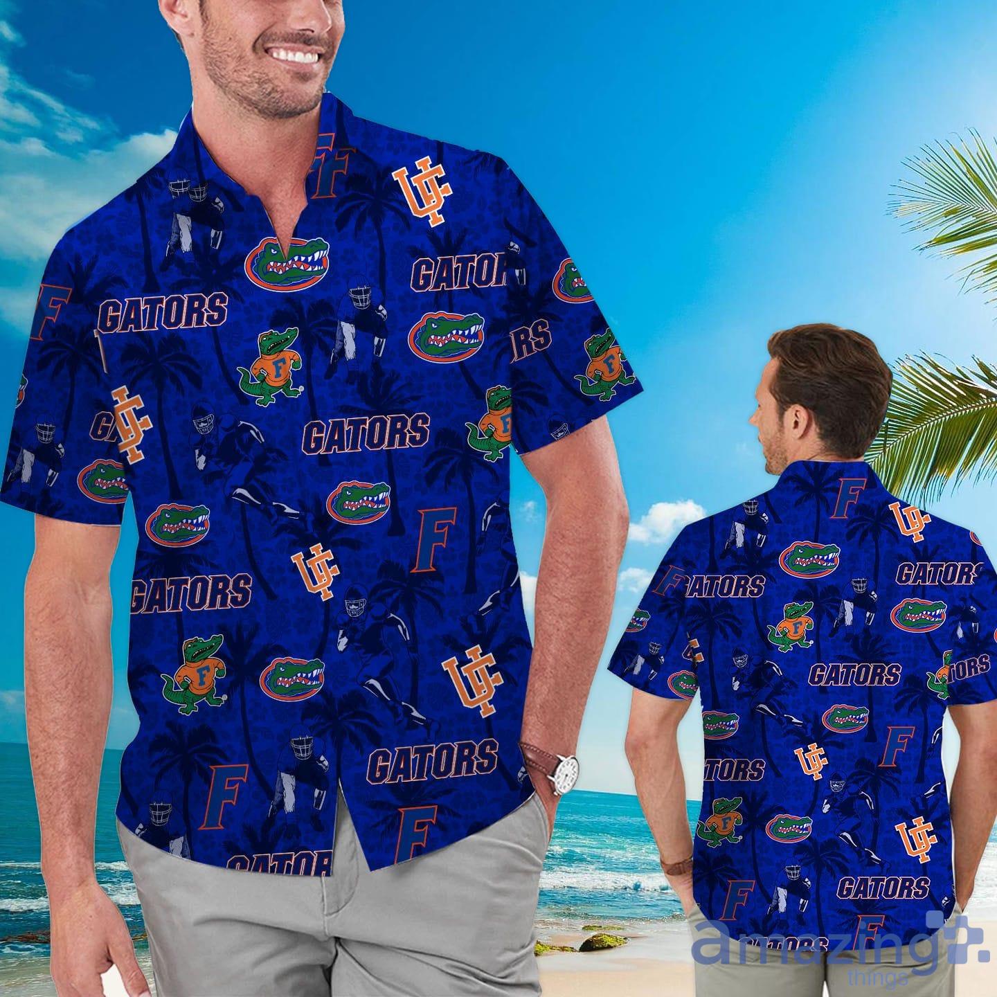 Florida Gators Tropical Beach Coconut Tree Hawaiian Shirt Product Photo 1