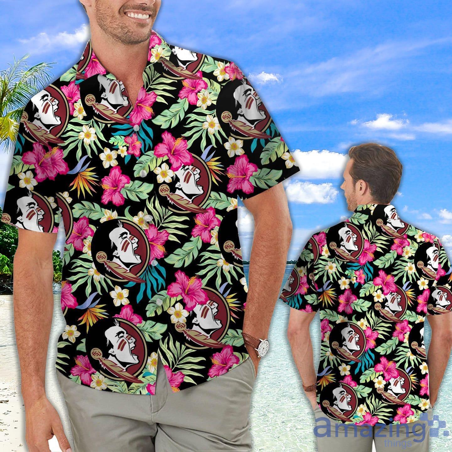 Florida State Seminoles Hibiscus Hawaiian Shirt For Fans Product Photo 1