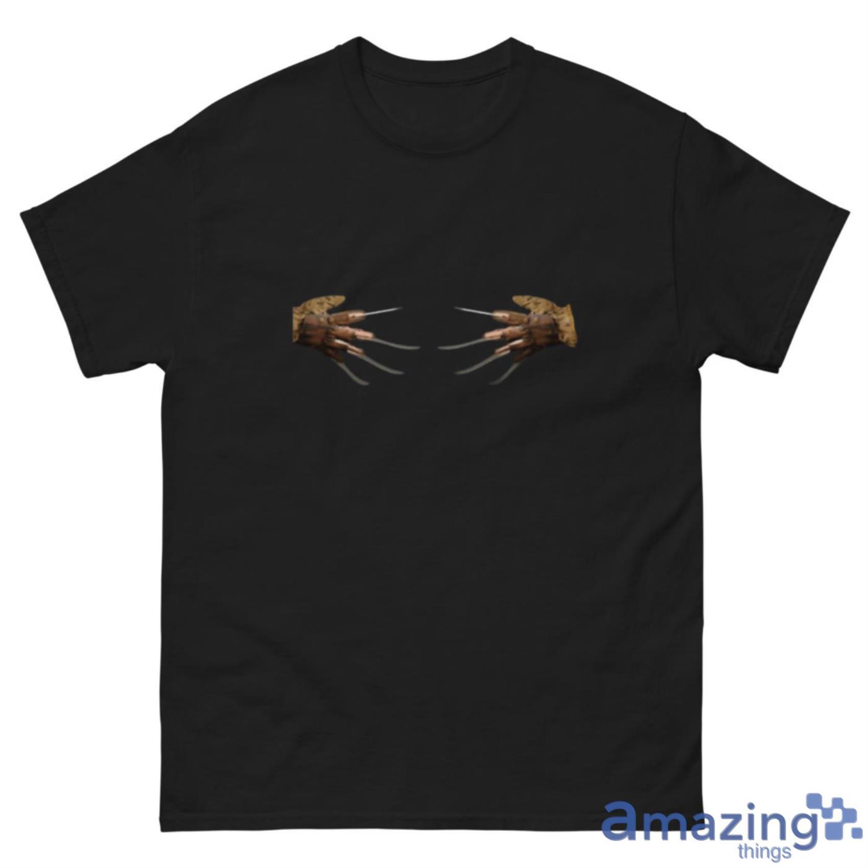 Freddy Hands Halloween T-Shirt - freddy-hands-halloween-t-shirt-1