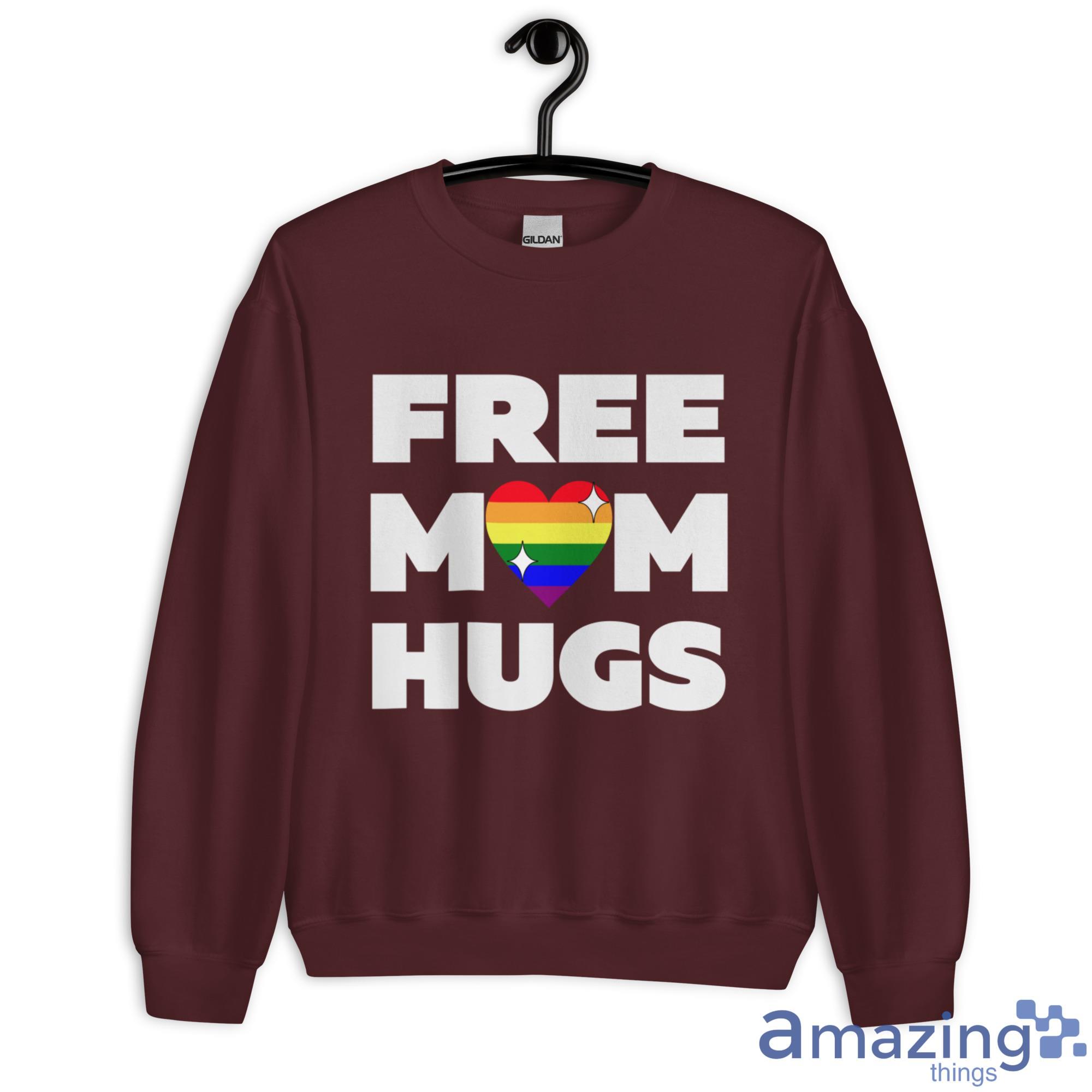 Free Mom Hugs LGBT Shirt image Free Mom Hugs LGBT Shirt - Unisex Heavy Blend Crewneck Sweatshirt-1