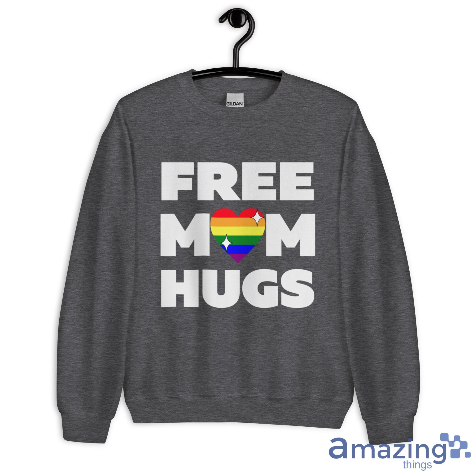 Free Mom Hugs LGBT Shirt image Free Mom Hugs LGBT Shirt - Unisex Heavy Blend Crewneck Sweatshirt-2