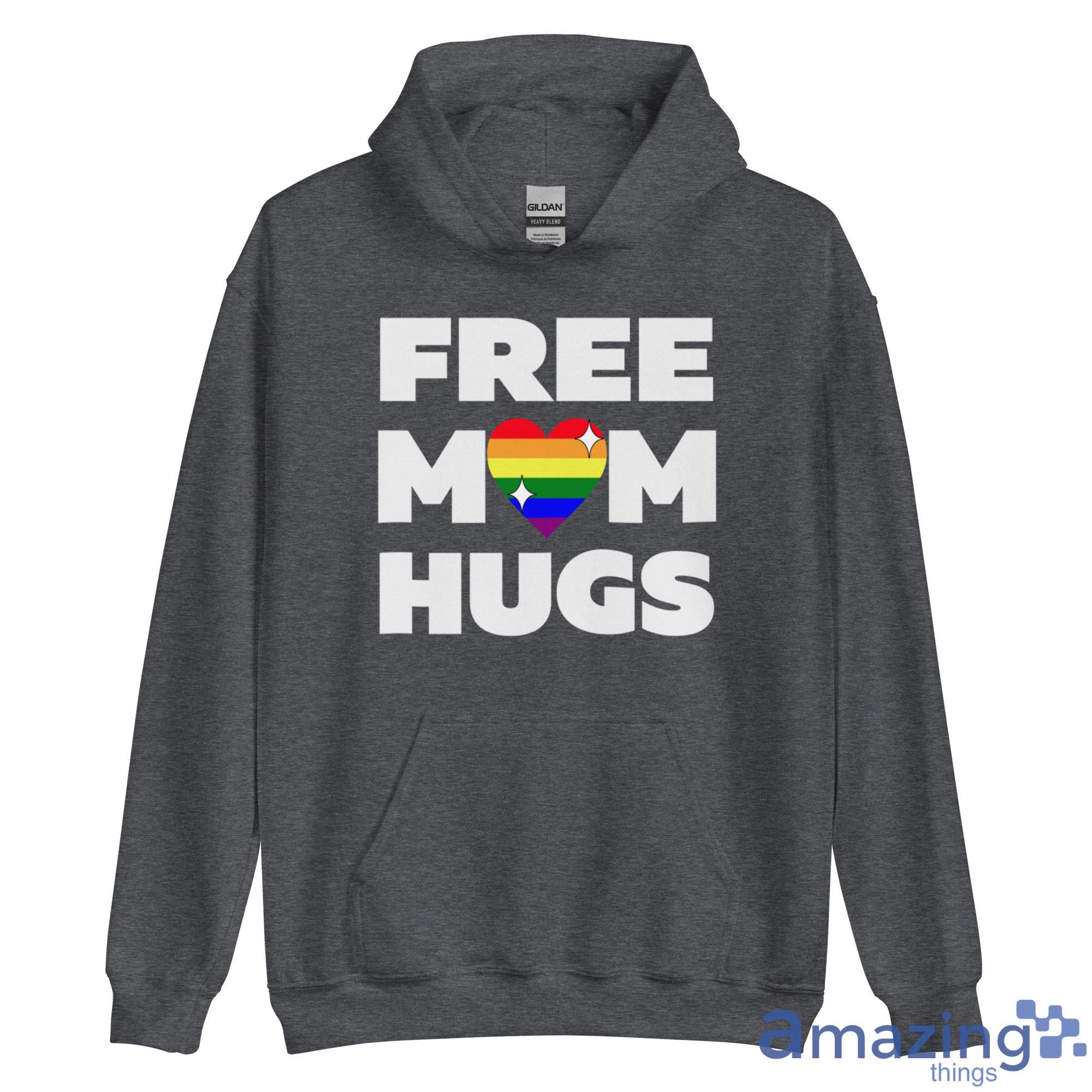 Free Mom Hugs LGBT Shirt image Free Mom Hugs LGBT Shirt - Unisex Heavy Blend Hooded Sweatshirt
