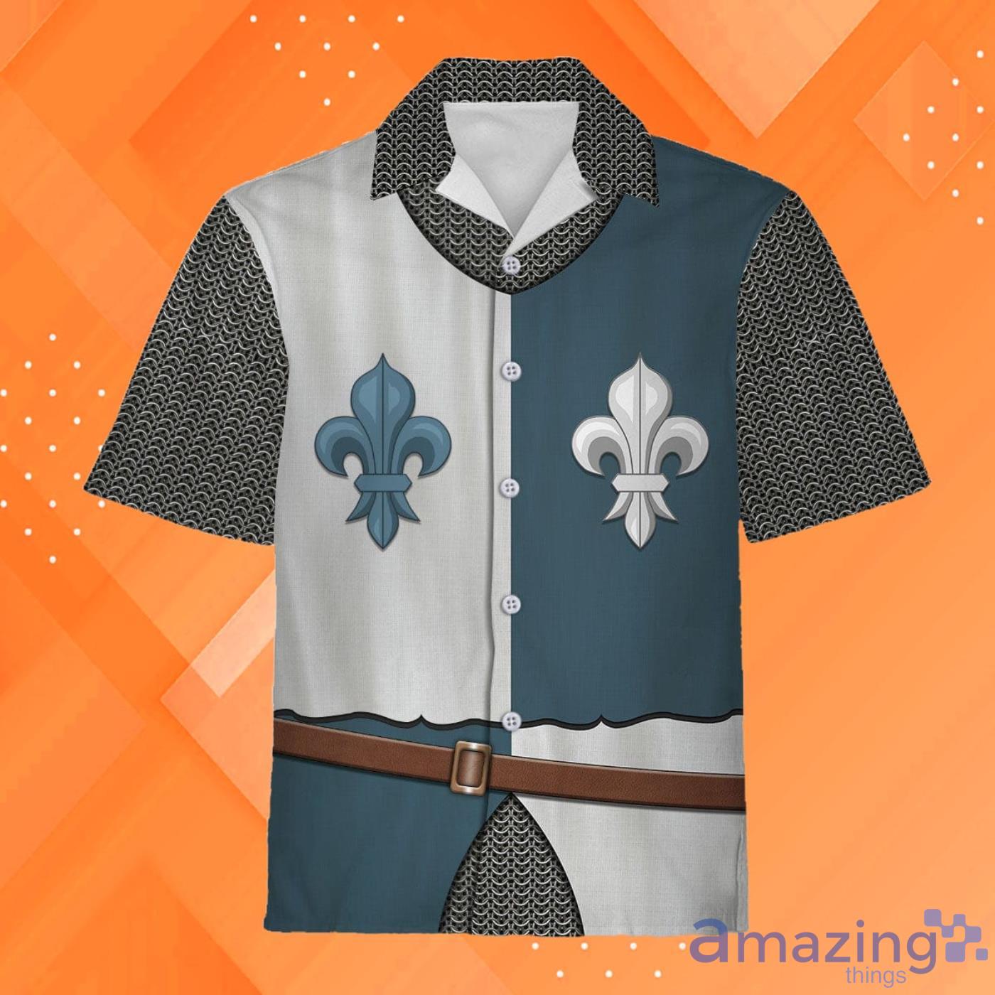 French Knight Meieval Mile Age Hawaiian Shirt Product Photo 1