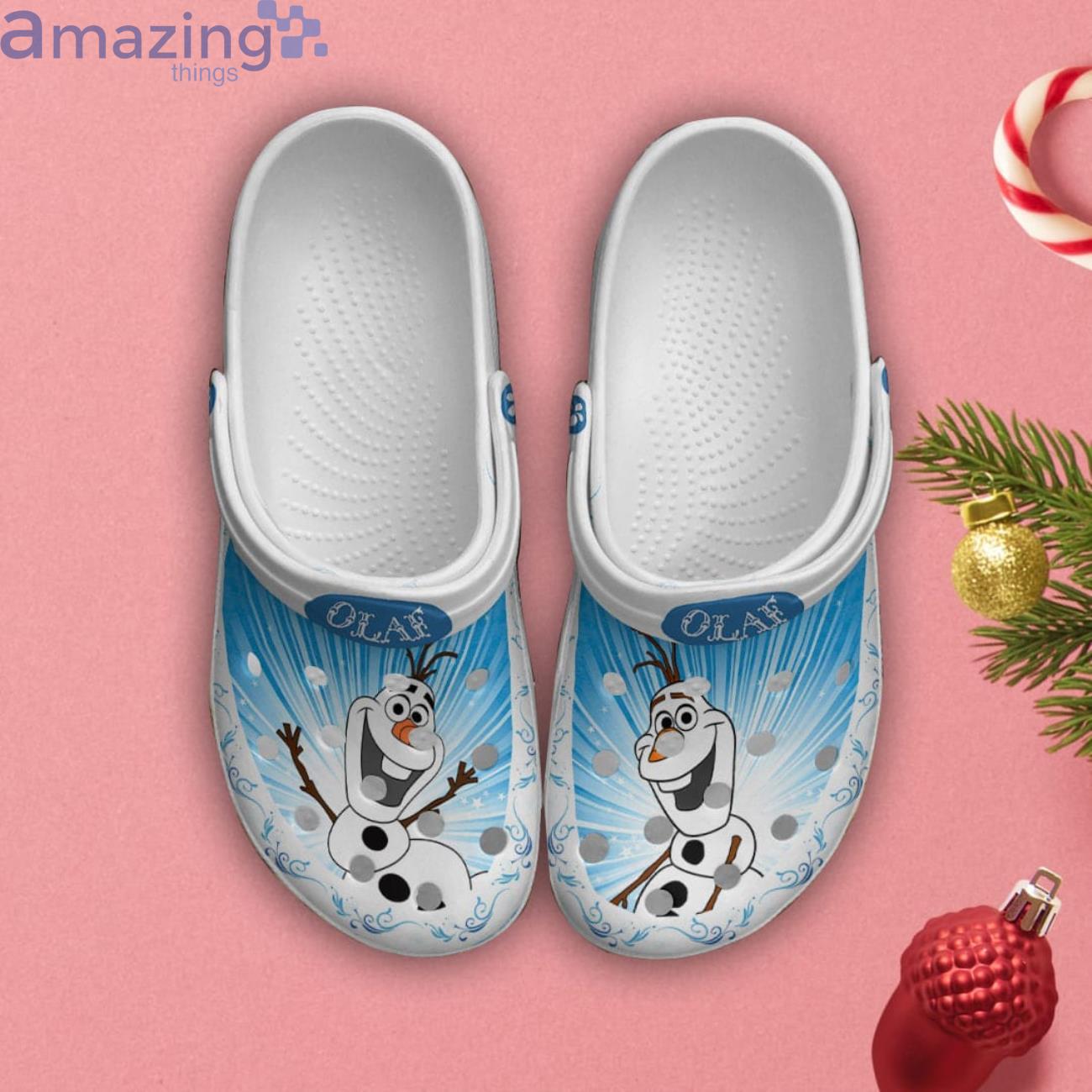 Frozen Olaf Blue White Ombre Disney Cartoon Clog For Men And Women image Frozen Olaf Blue White Ombre Disney Cartoon Clog For Men And Women Product Photo 2