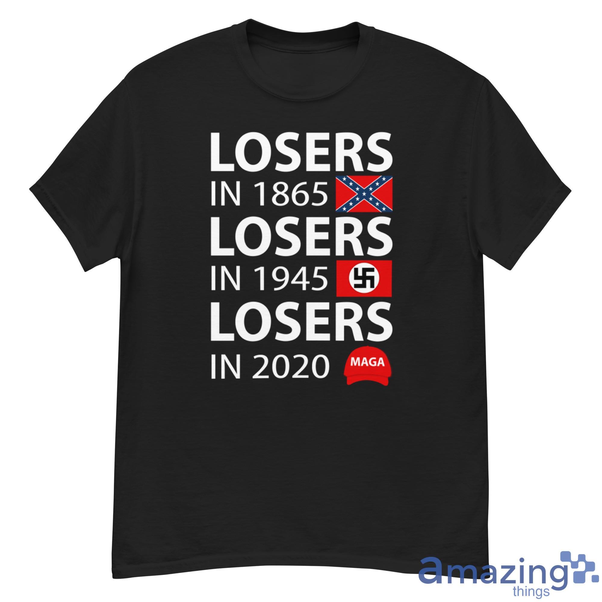 George Clooney Losers In 1865 Shirt image George Clooney Losers In 1865 Shirt - 500G Men’s Classic Tee Gildan