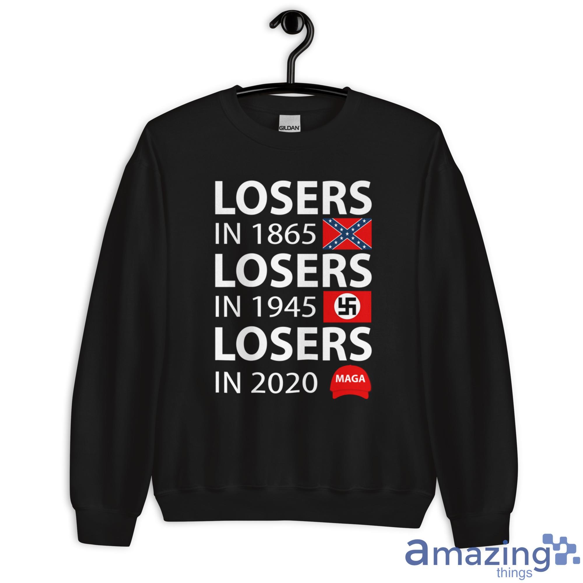 George Clooney Losers In 1865 Shirt image George Clooney Losers In 1865 Shirt - Unisex Heavy Blend Crewneck Sweatshirt