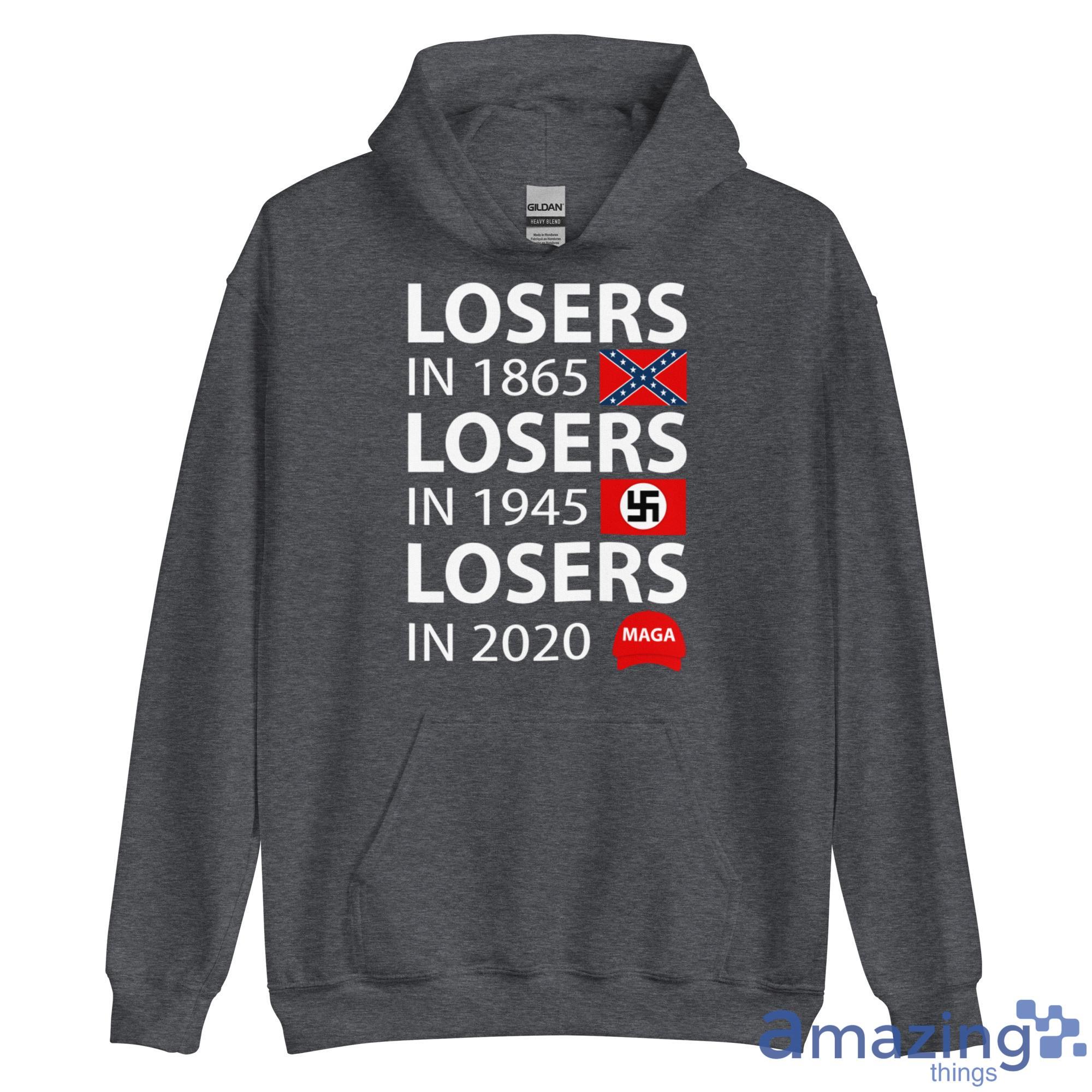 George Clooney Losers In 1865 Shirt image George Clooney Losers In 1865 Shirt - Unisex Heavy Blend Hooded Sweatshirt