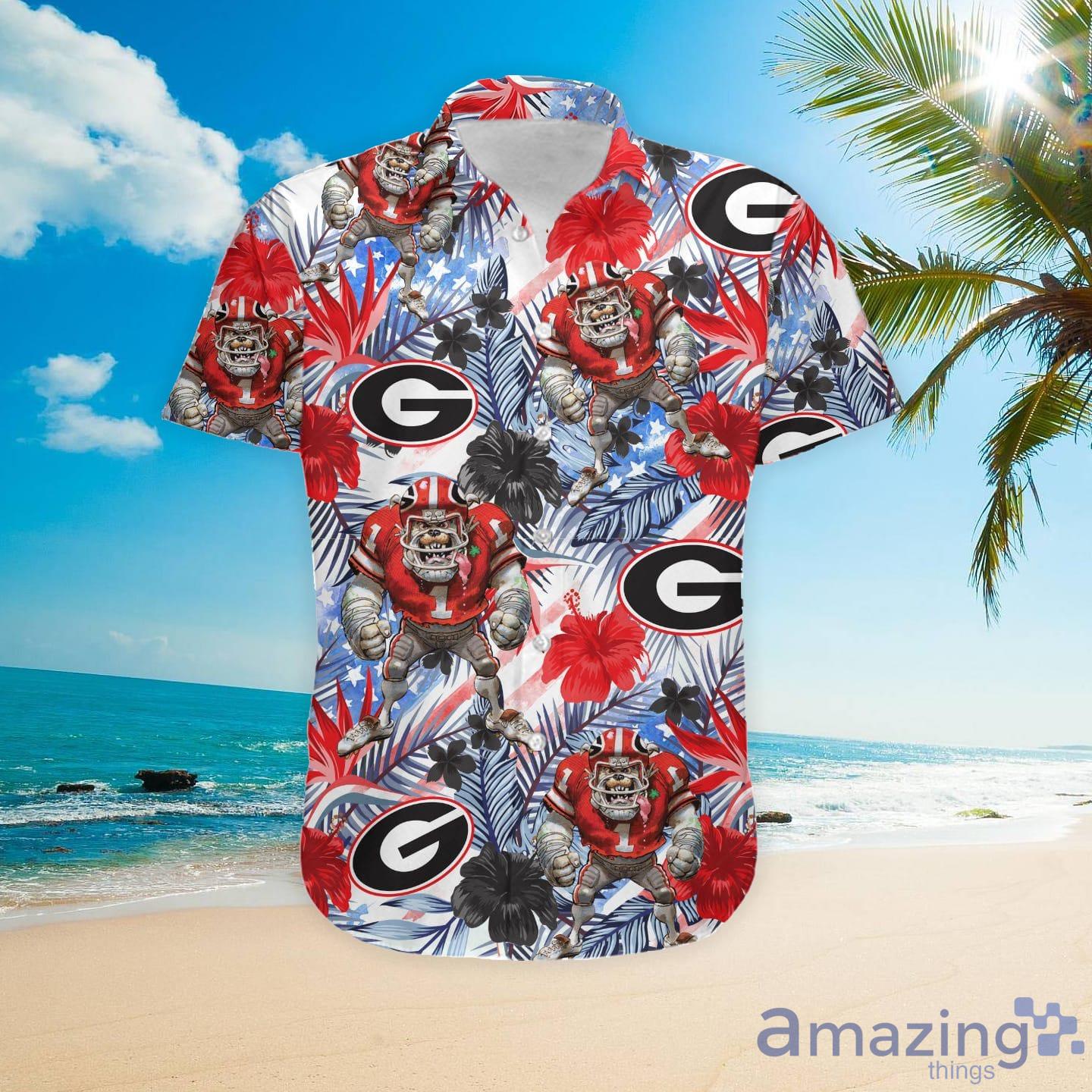 Georgia Bulldogs NCAA Custom Name Hawaiian Shirt Outfit - T-shirts Low Price