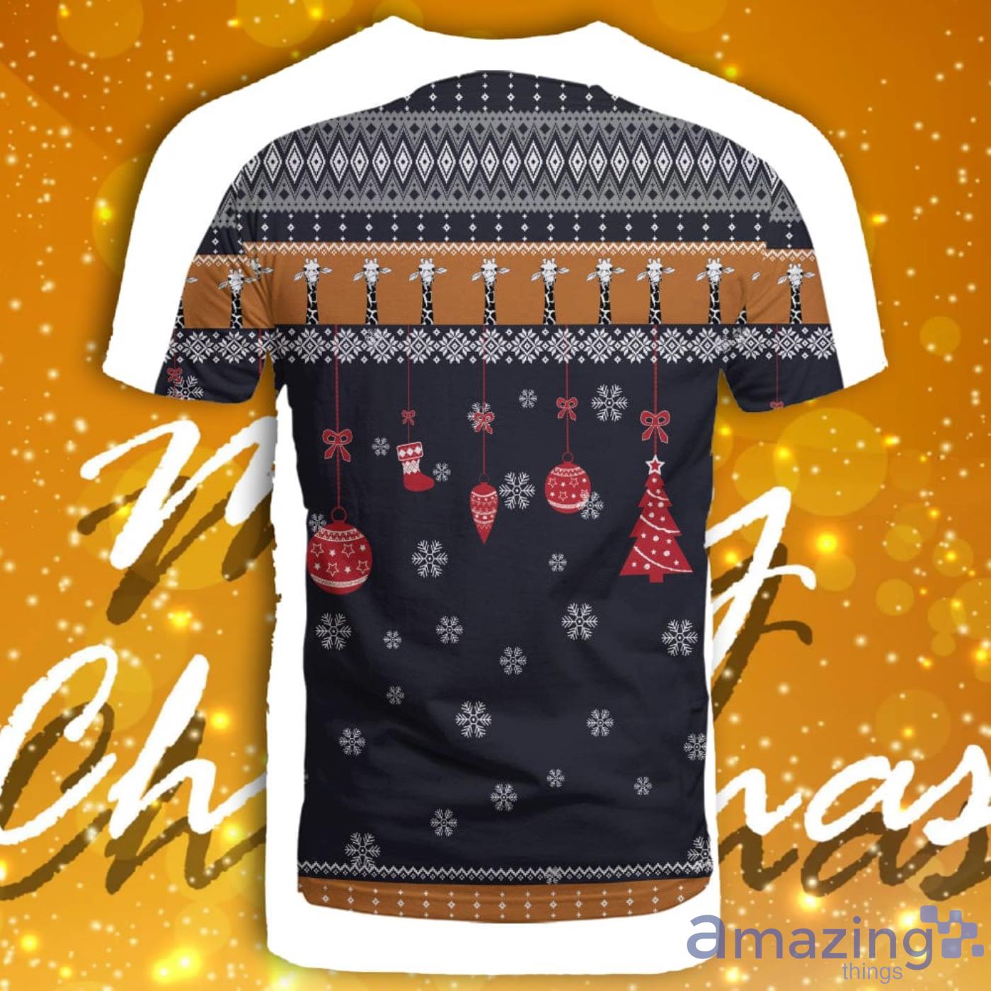 Giraffe Love Christmas Christmas Pattern All Over Print 3D Sweater Hoodie image Giraffe Love Christmas Christmas Pattern All Over Print 3D Sweater Hoodie Product Photo 4