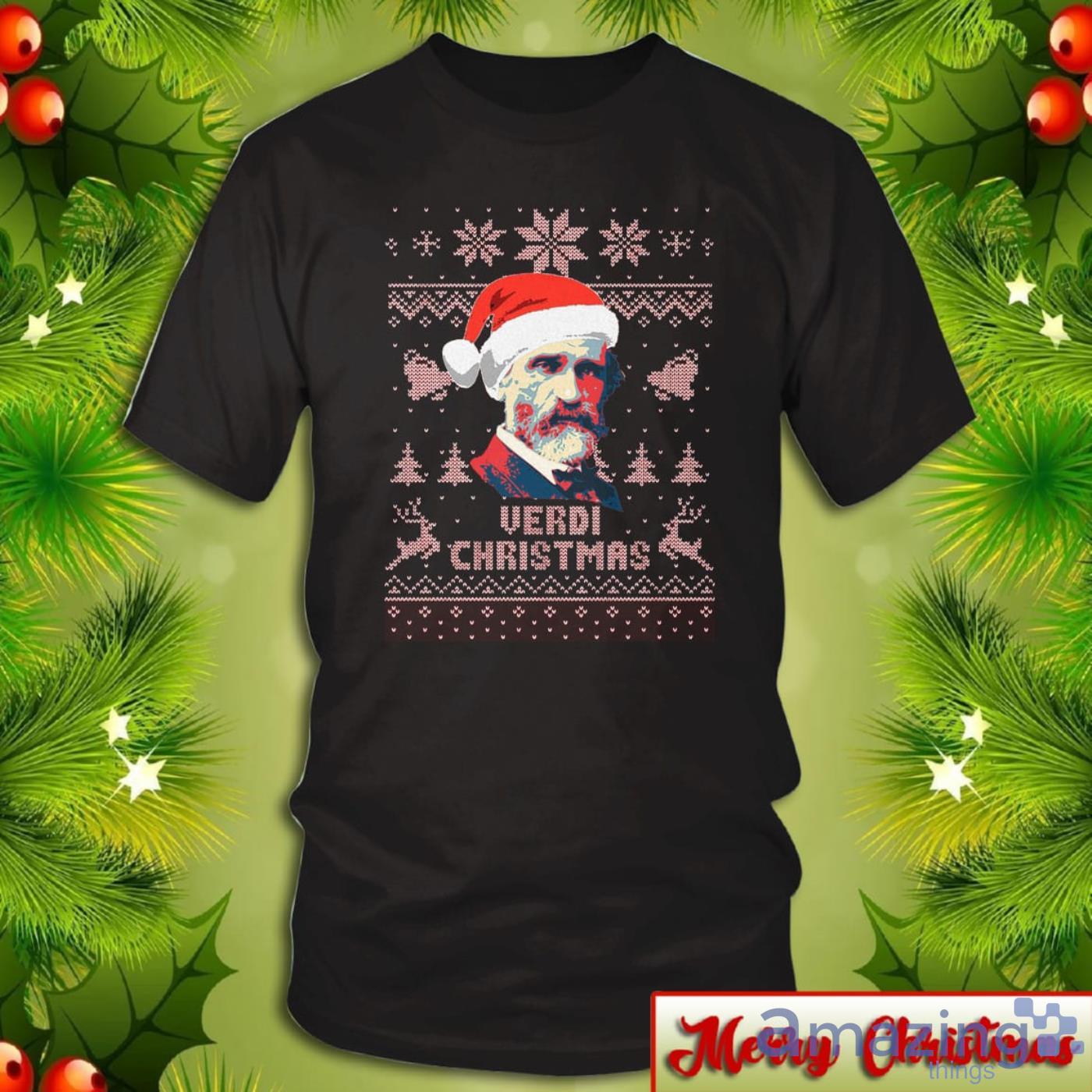 Giuseppe Verdi Christmas Ugly Christmas Sweater 2D Tshirt Hoodie Sweatshirt image Giuseppe Verdi Christmas Ugly Christmas Sweater 2D Tshirt Hoodie Sweatshirt Product Photo 4