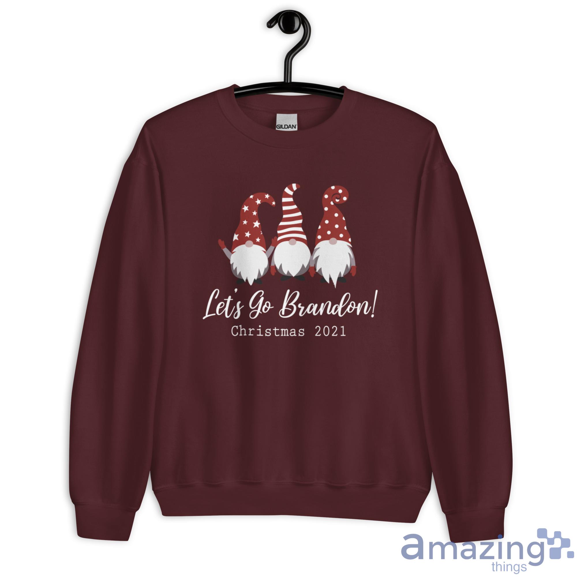 Gnome Let's Go Brandon 2021 Christmas Sweatshirt image Gnome Let's Go Brandon 2021 Christmas Sweatshirt