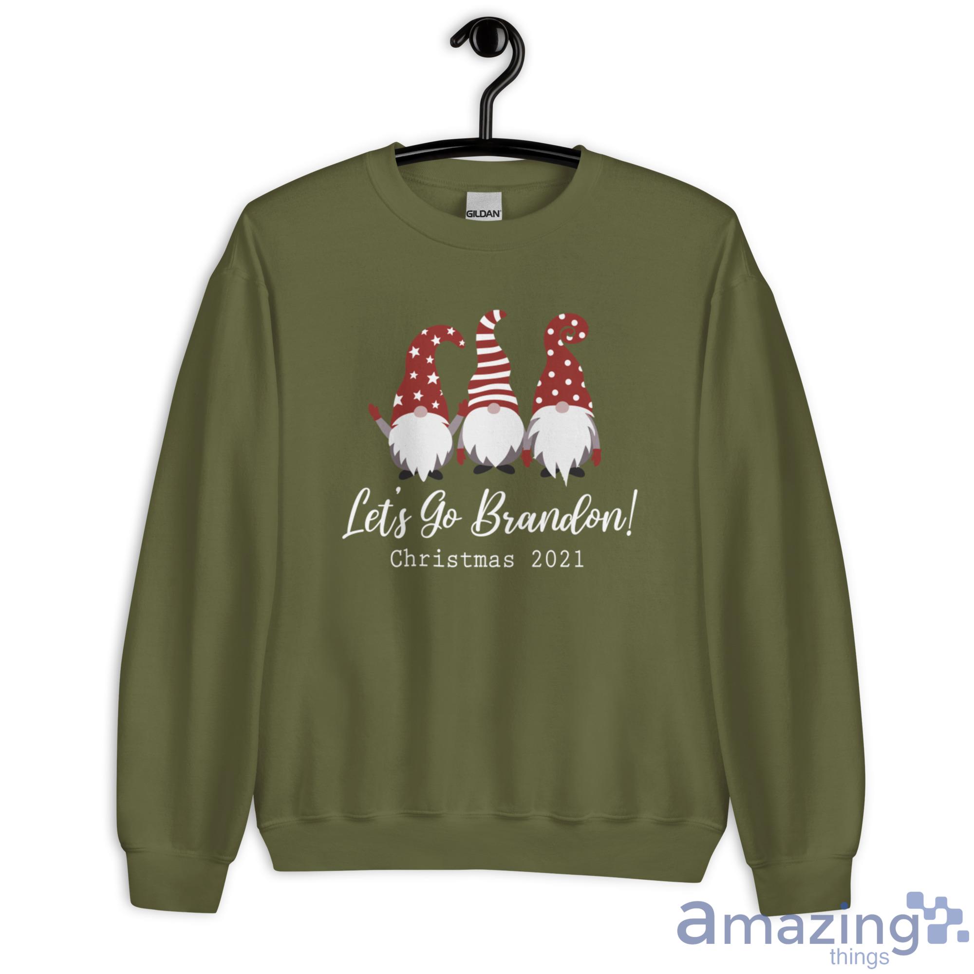 Gnome Let's Go Brandon 2021 Christmas Sweatshirt image Gnome Let's Go Brandon 2021 Christmas Sweatshirt