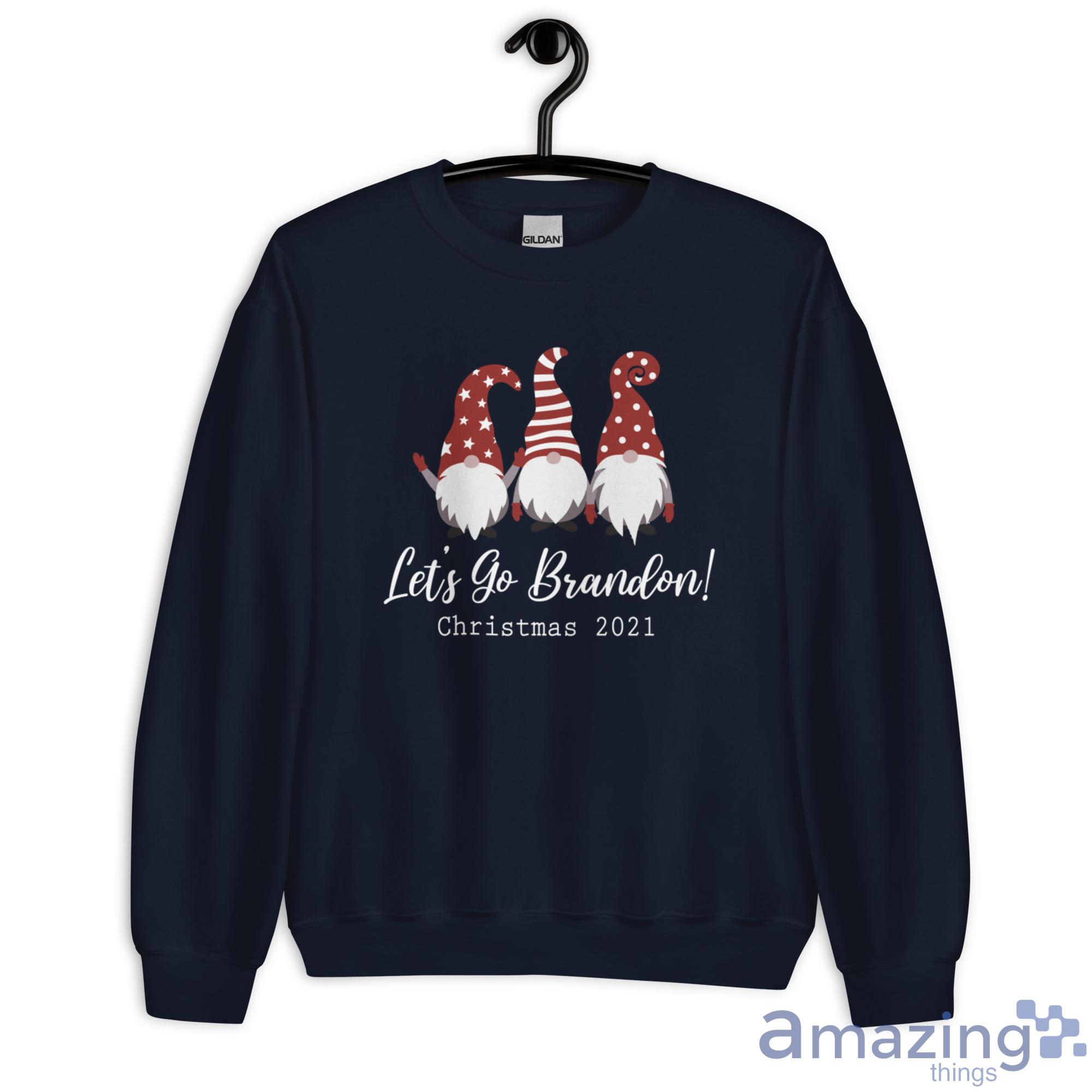 Gnome Let's Go Brandon 2021 Christmas Sweatshirt image Gnome Let's Go Brandon 2021 Christmas Sweatshirt - G180 Unisex Heavy Blend Crewneck Sweatshirt-1