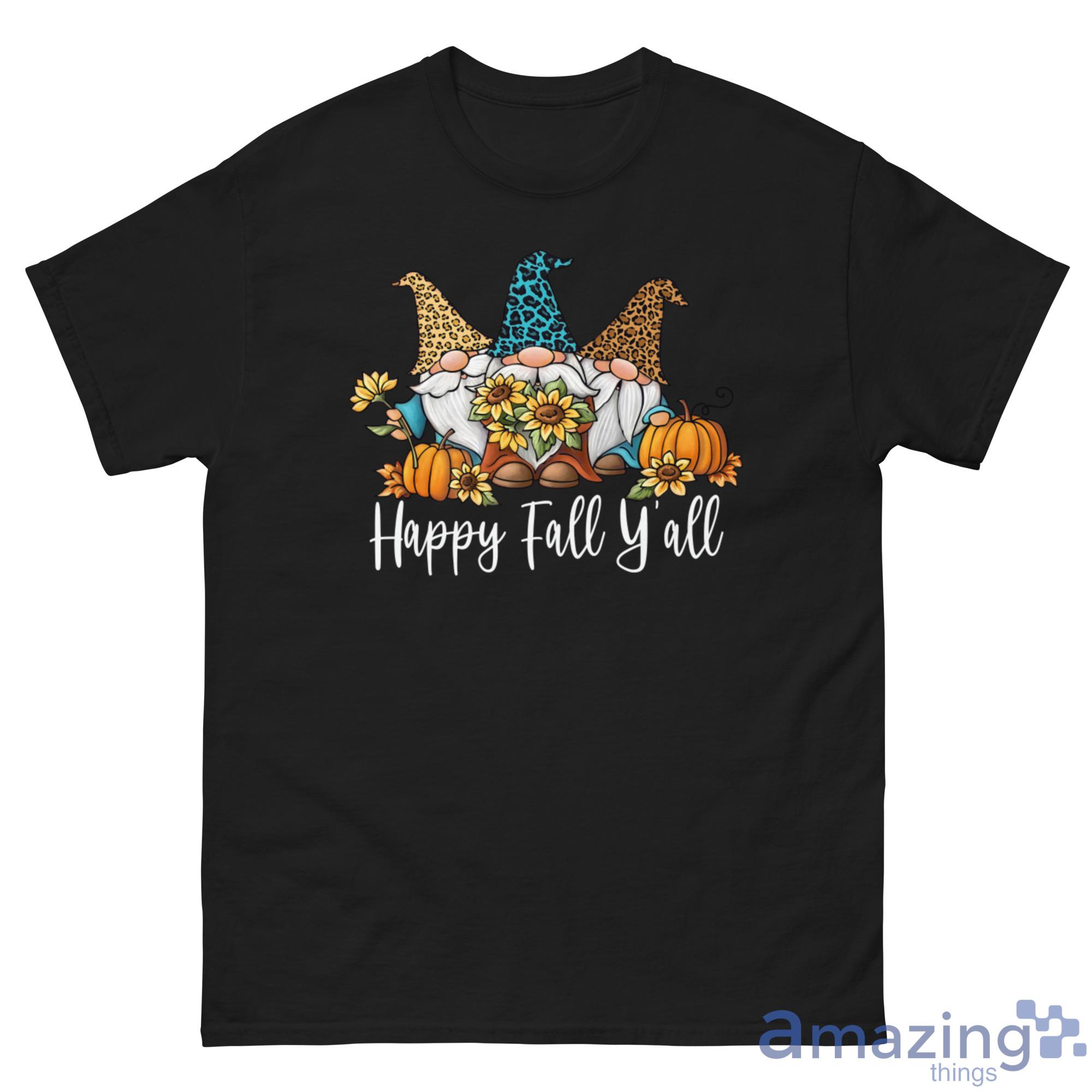 Gnome Sunflower Happy Fall Y'all Shirt Christmas Sweatshirt image Gnome Sunflower Happy Fall Y'all Shirt Christmas Sweatshirt
