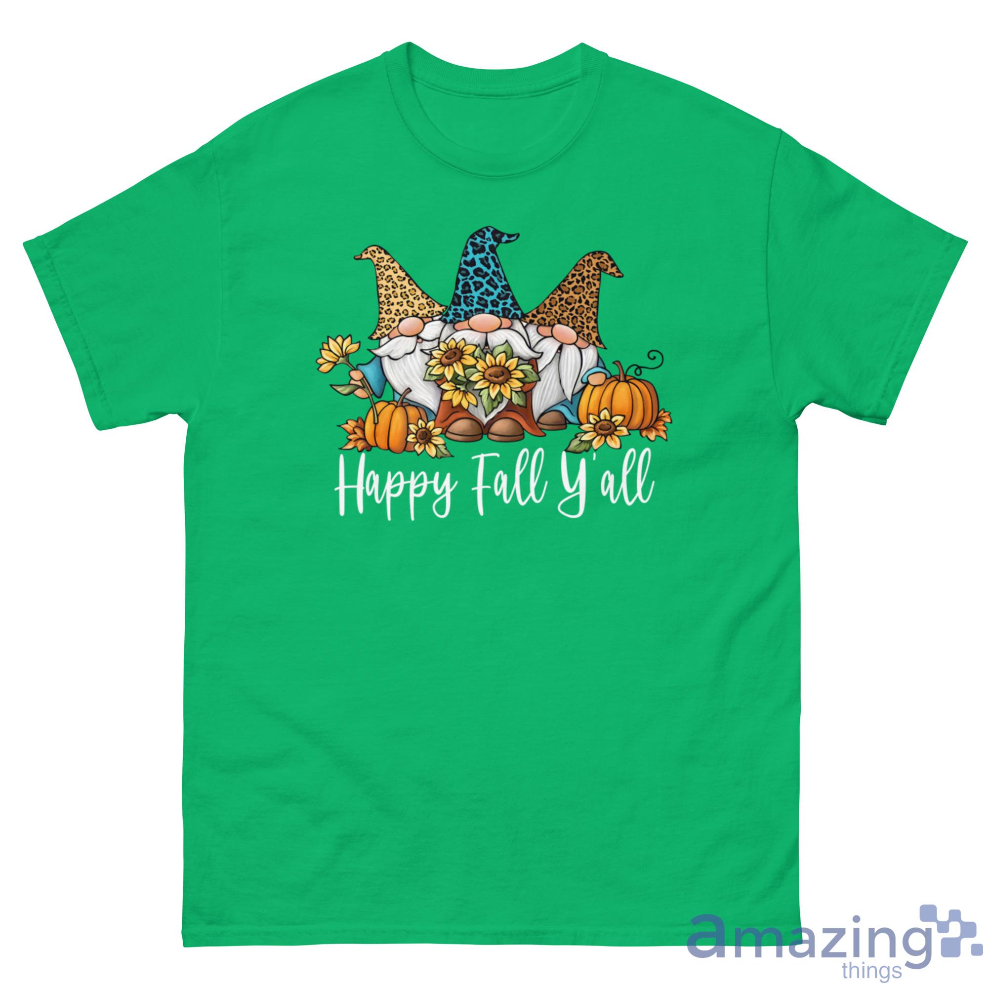 Gnome Sunflower Happy Fall Y'all Shirt Christmas Sweatshirt image Gnome Sunflower Happy Fall Y'all Shirt Christmas Sweatshirt