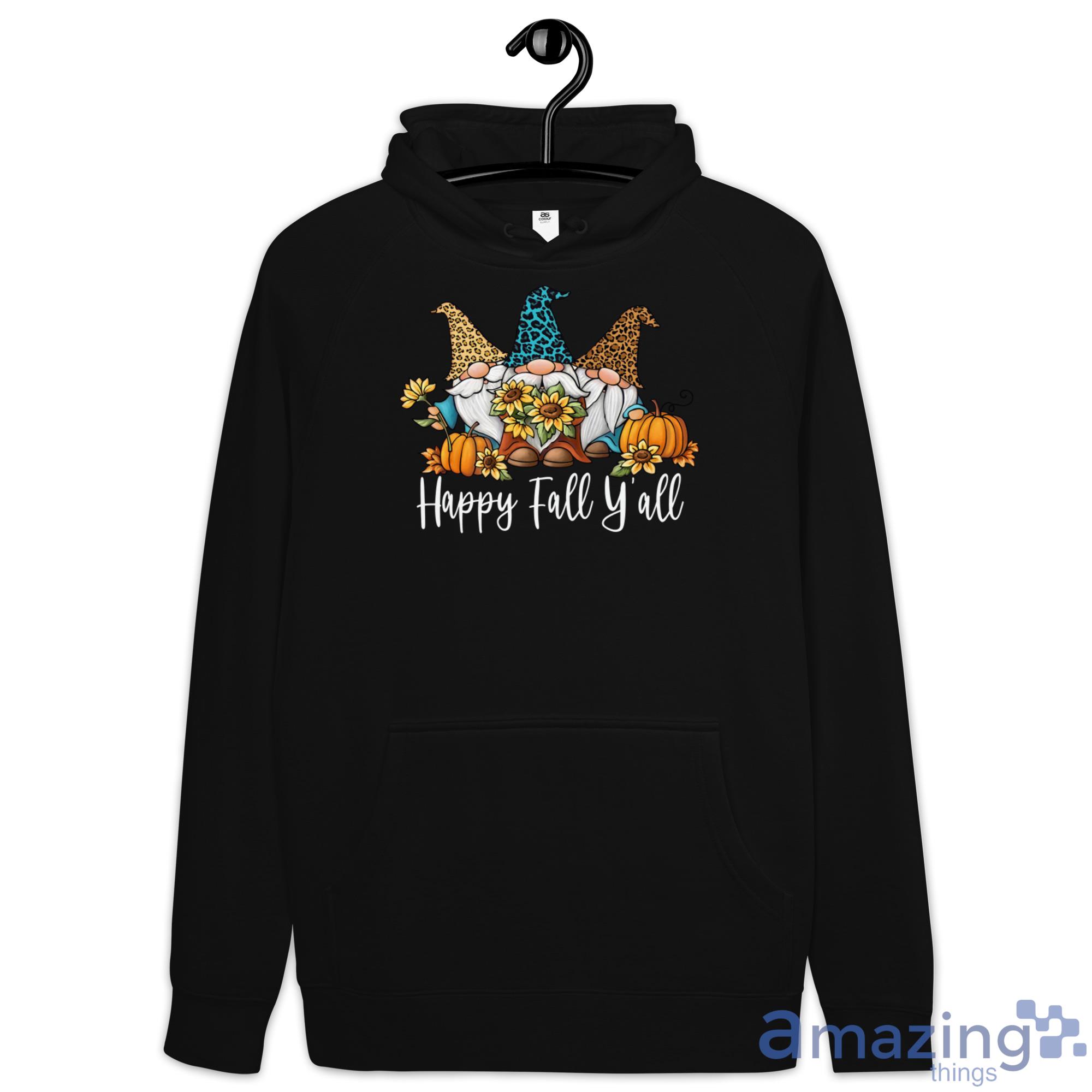 Gnome Sunflower Happy Fall Y'all Shirt Christmas Sweatshirt image Gnome Sunflower Happy Fall Y'all Shirt Christmas Sweatshirt