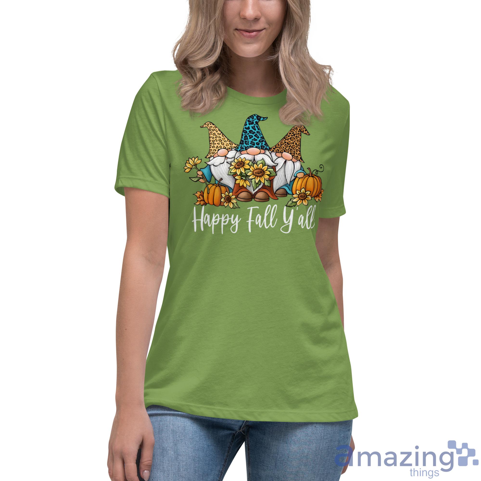 Gnome Sunflower Happy Fall Y'all Shirt Christmas Sweatshirt image Gnome Sunflower Happy Fall Y'all Shirt Christmas Sweatshirt