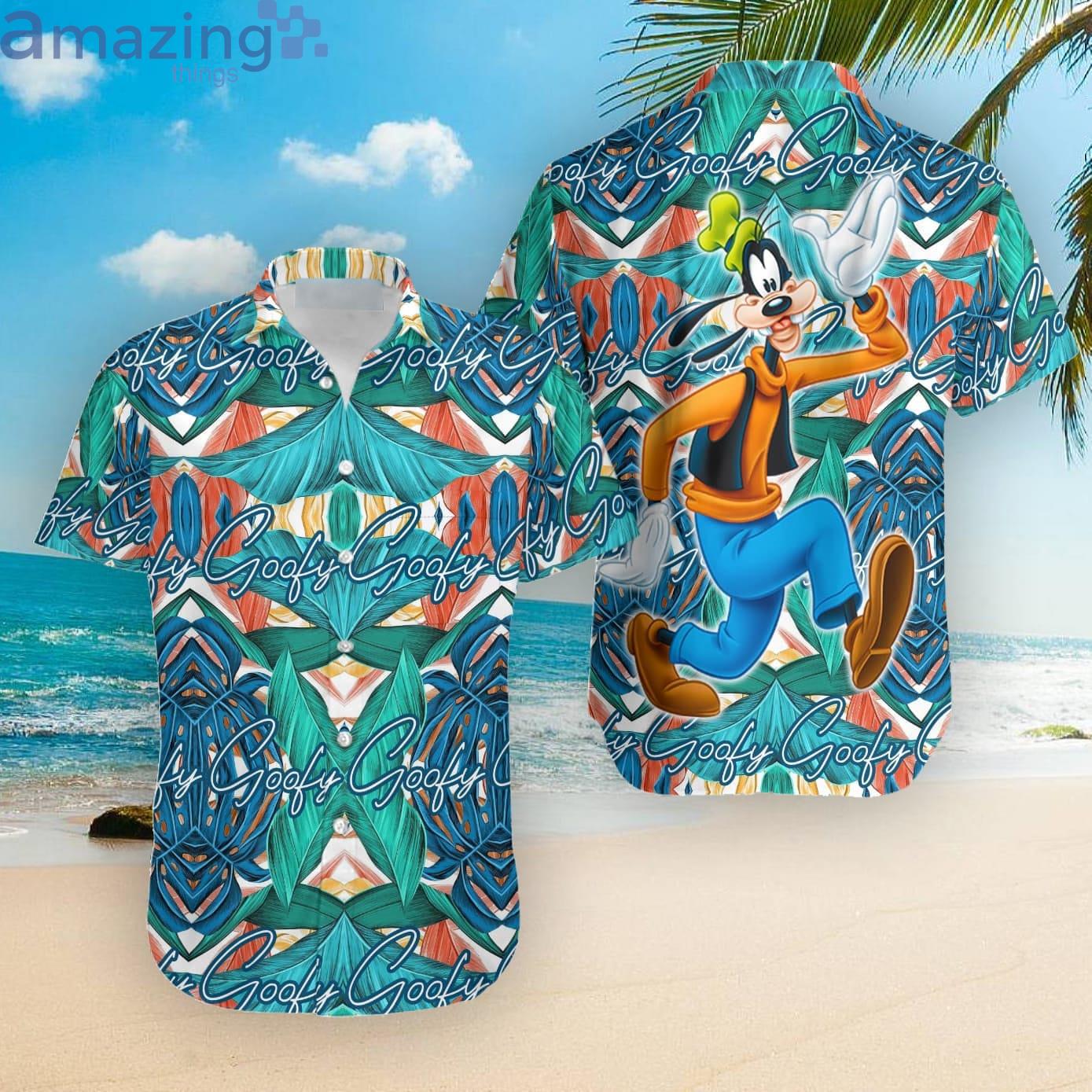 Goofy Disney Cartoon Hawaiian Shirt Product Photo 1