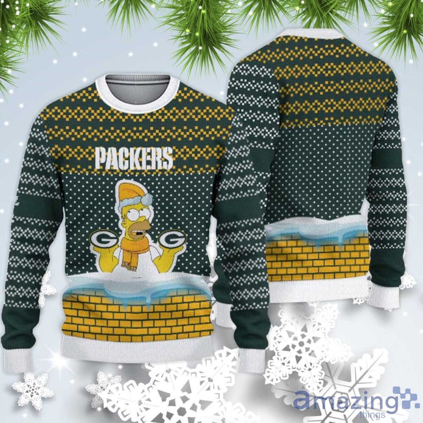 Green Bay Packers Christmas Simpson Sweater For Fans Product Photo 1