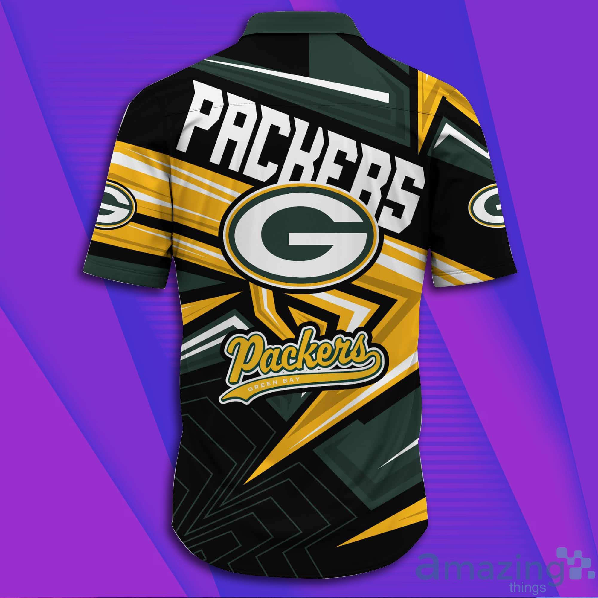 Green Bay Packers NFL Full Print Short Sleeves Hawaiian Shirt image Green Bay Packers NFL Full Print Short Sleeves Hawaiian Shirt Product Photo 2