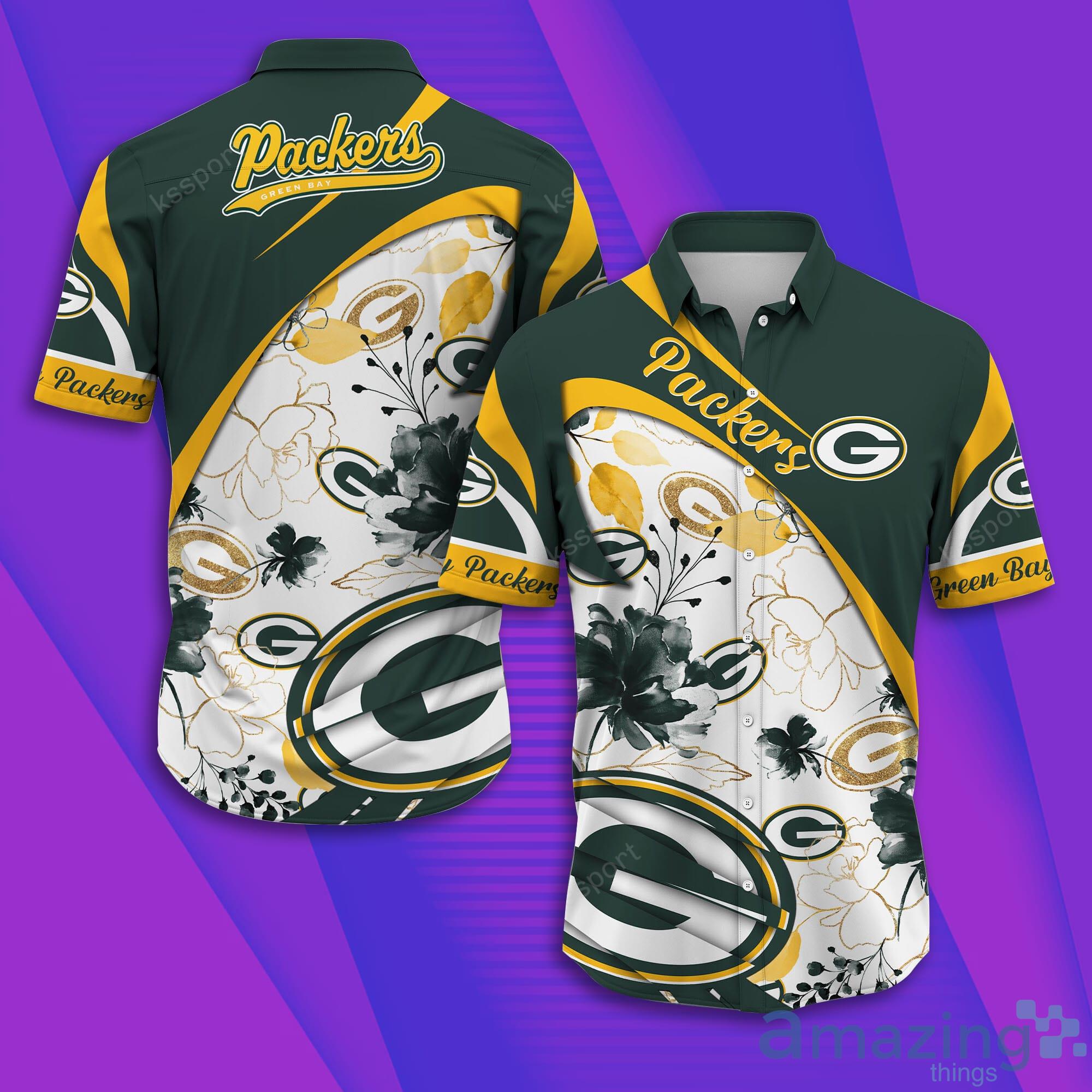 Green Bay Packers NFL Short Sleeve Aloha Hawaiian Shirt Product Photo 1 Green Bay Packers NFL Short Sleeve Aloha Hawaiian Shirt Product Photo 1