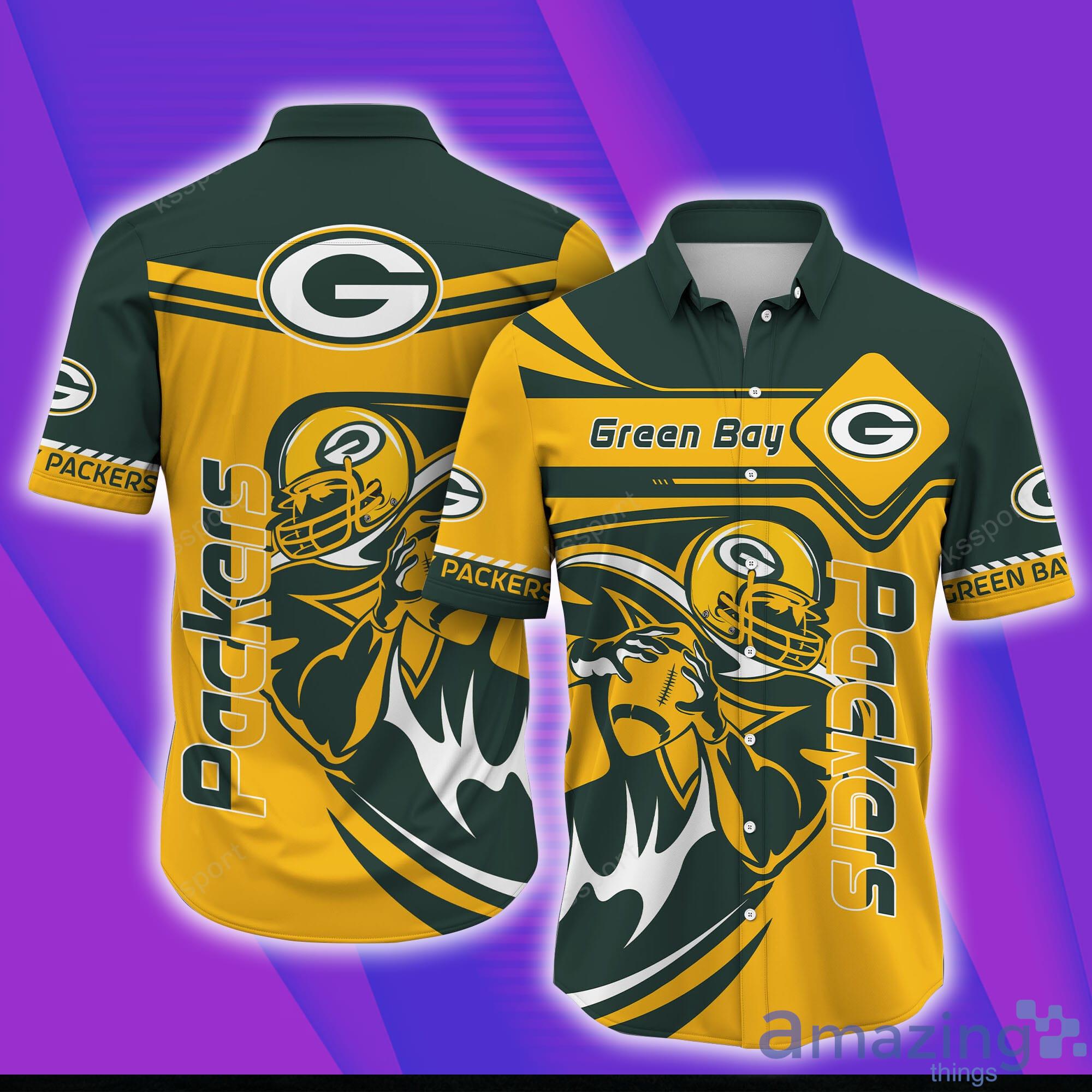 Personalize NFL Green Bay Packers Polynesian Tattoo Design Hawaiian Shirt