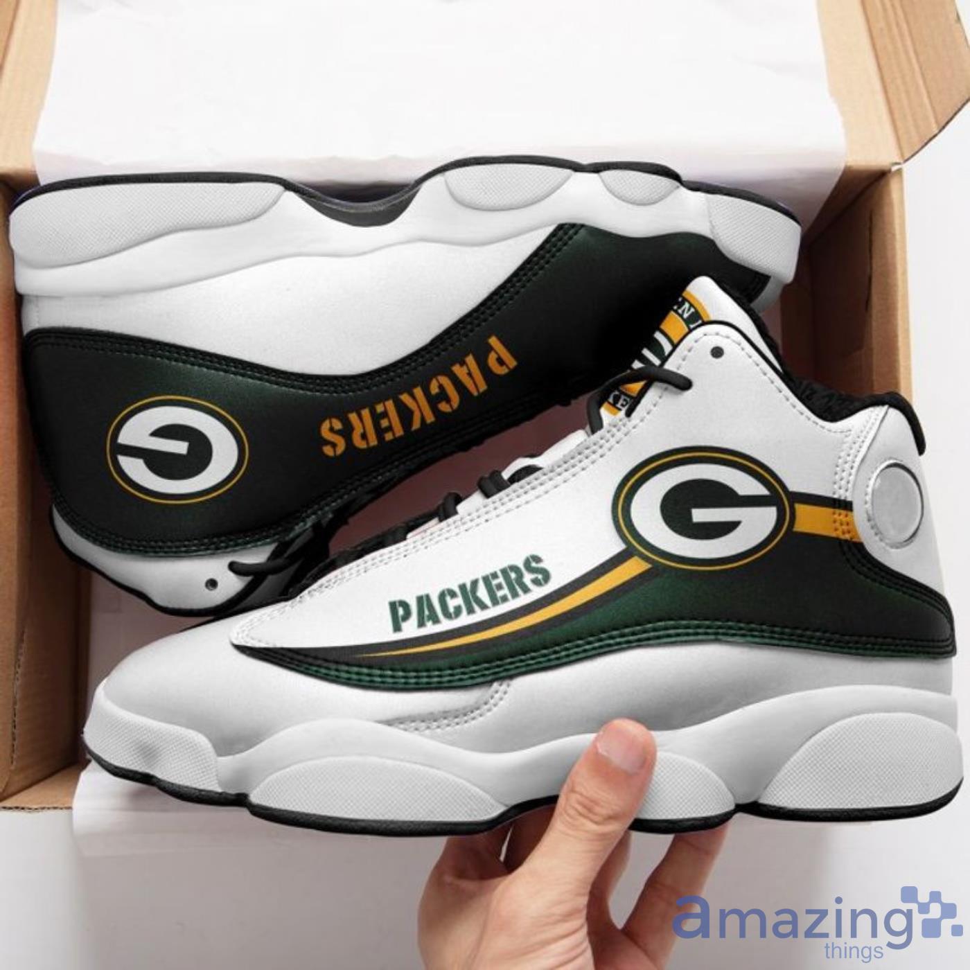 Green Bay Packers Air Jordan 13 Sneakers Shoes