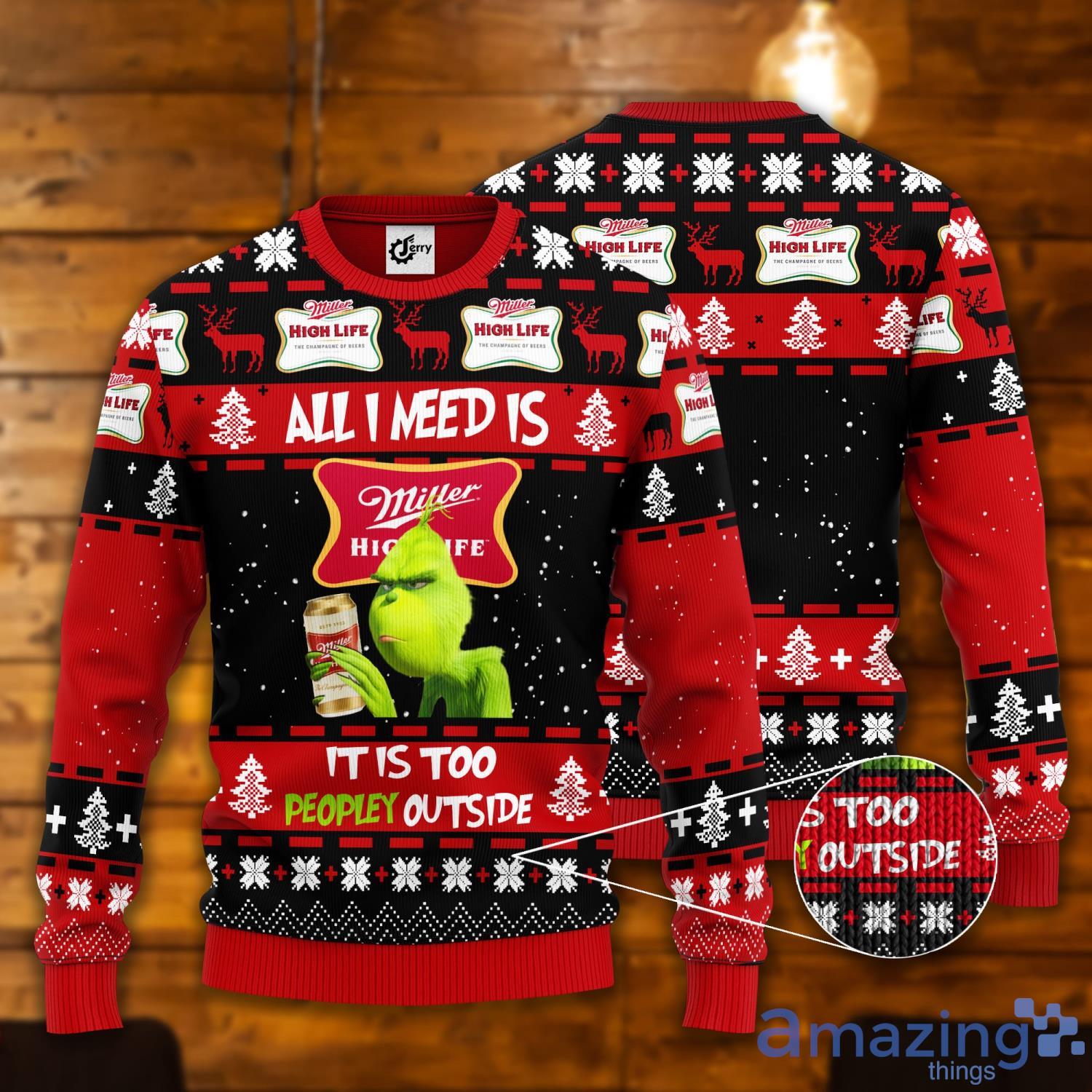 Miller high clearance life ugly sweater