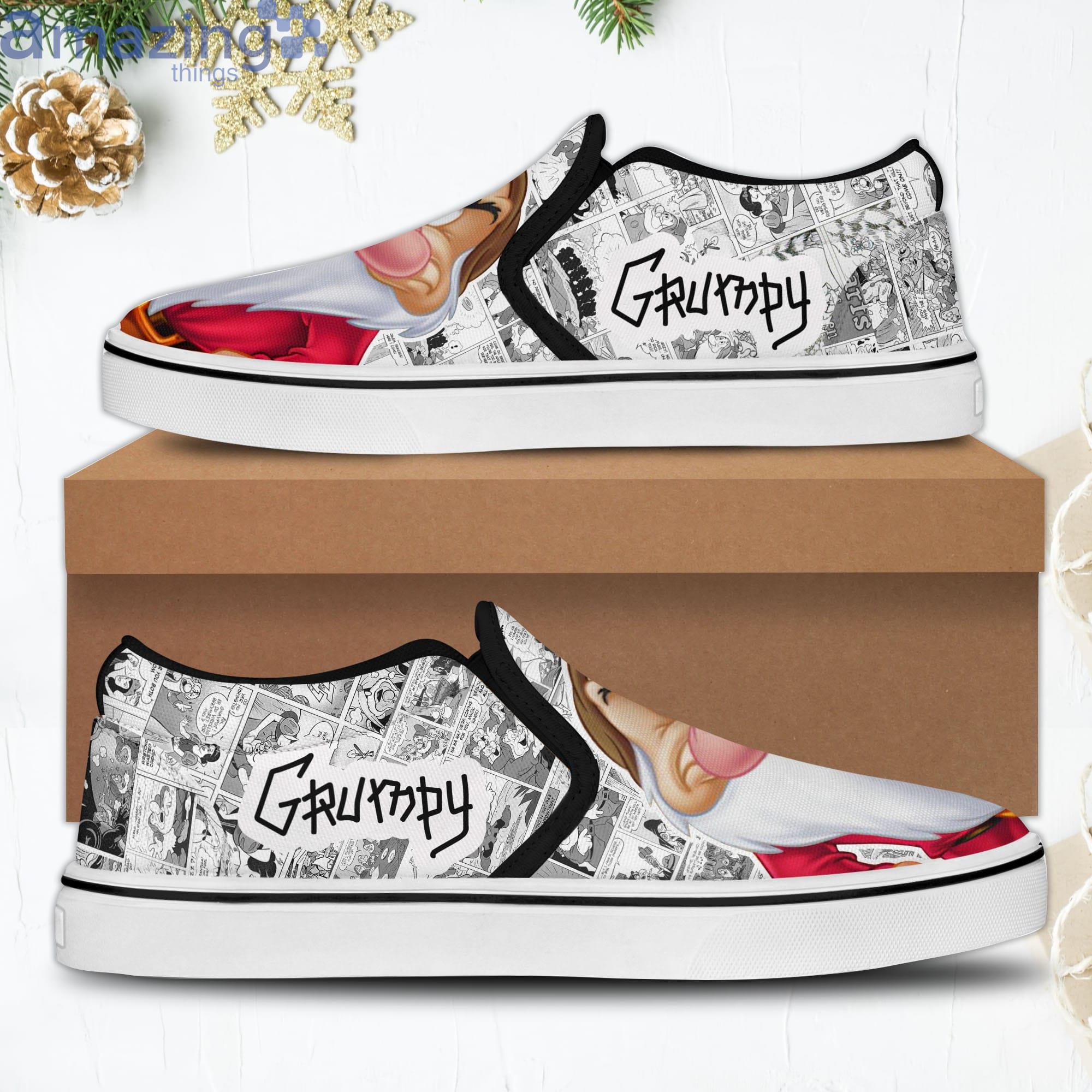 Grumpy Dwarfs Grumpy Disney Cartoon Slip On Shoes image Grumpy Dwarfs Grumpy Disney Cartoon Slip On Shoes Product Photo 2