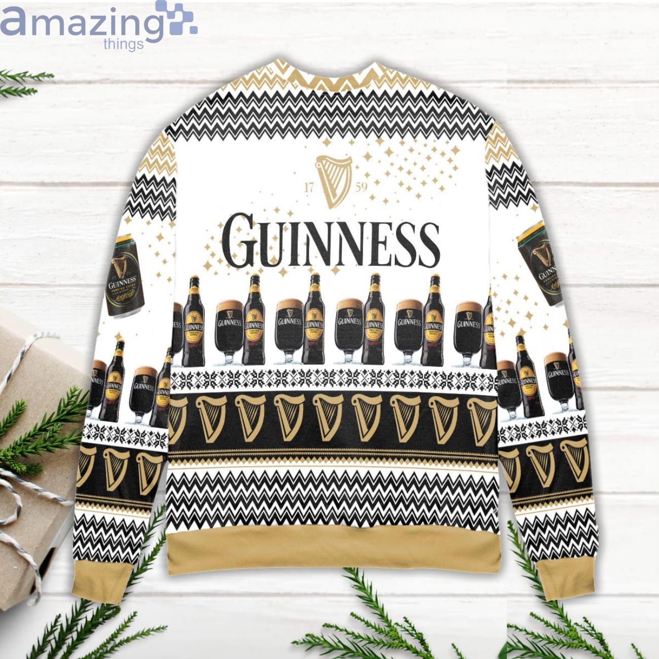 Guinness Beer Sparkle Star Ugly Christmas Sweater image Guinness Beer Sparkle Star Ugly Christmas Sweater Product Photo 3