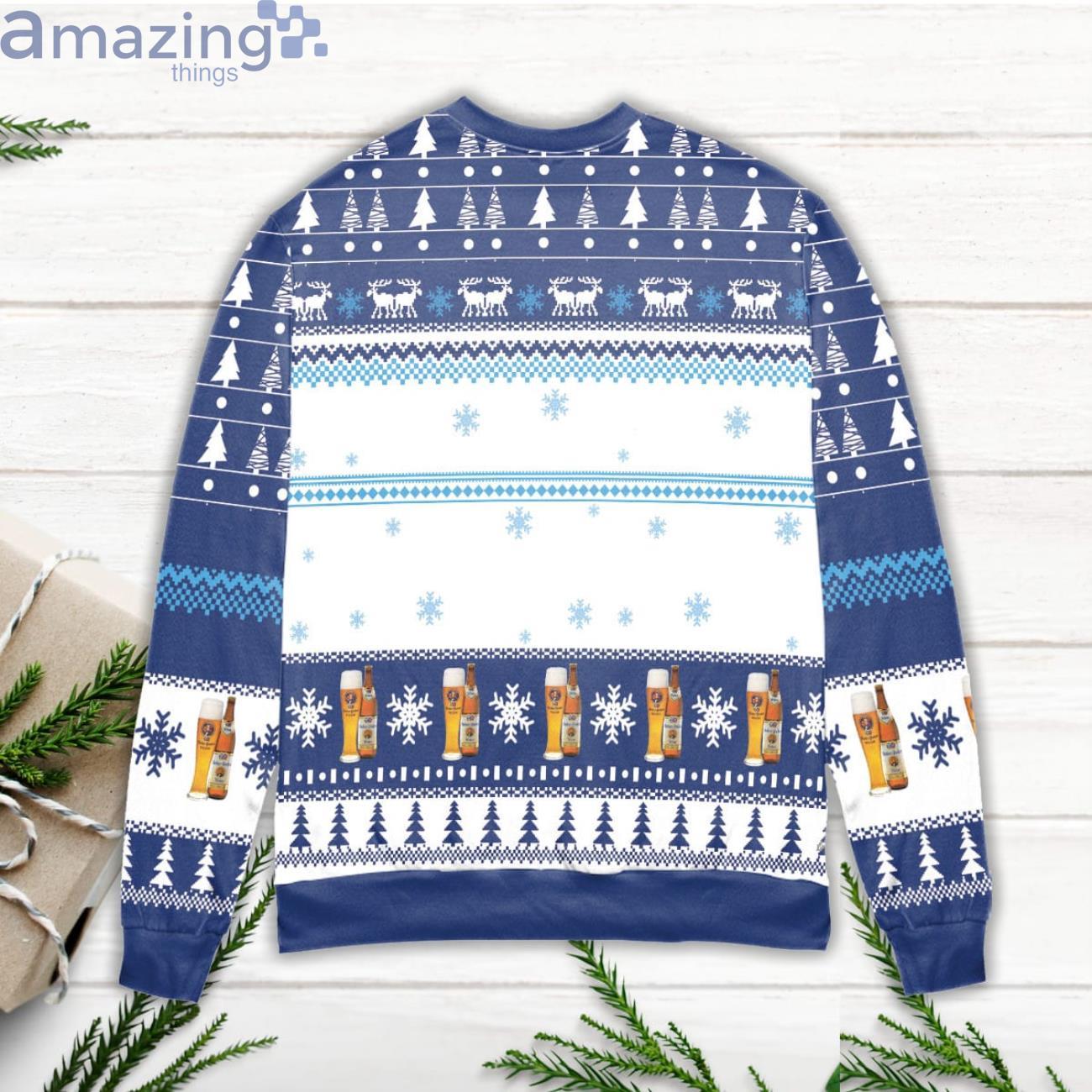 Hacker Pschorr Weissbier Logo Christmas Pattern Ugly Christmas Sweater image Hacker Pschorr Weissbier Logo Christmas Pattern Ugly Christmas Sweater Product Photo 3
