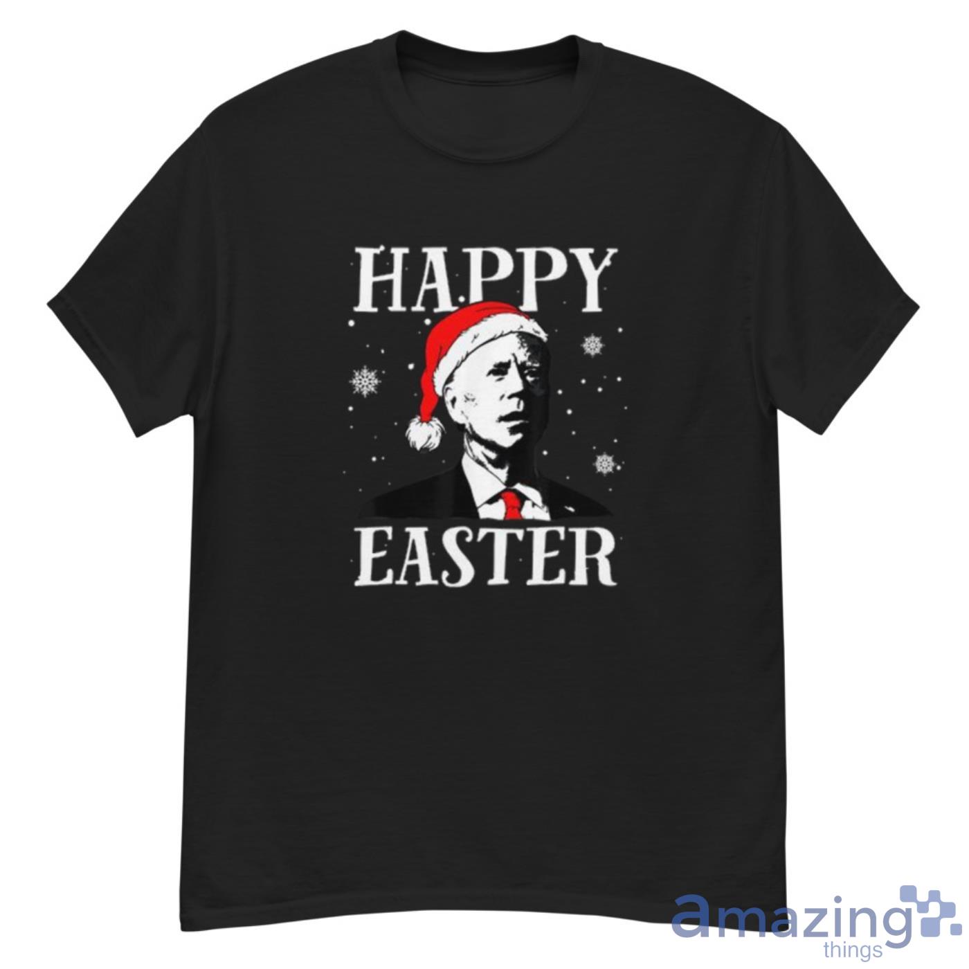 Happy Easter Joe Biden Snowflake Christmas Funny Shirt Product Photo 1