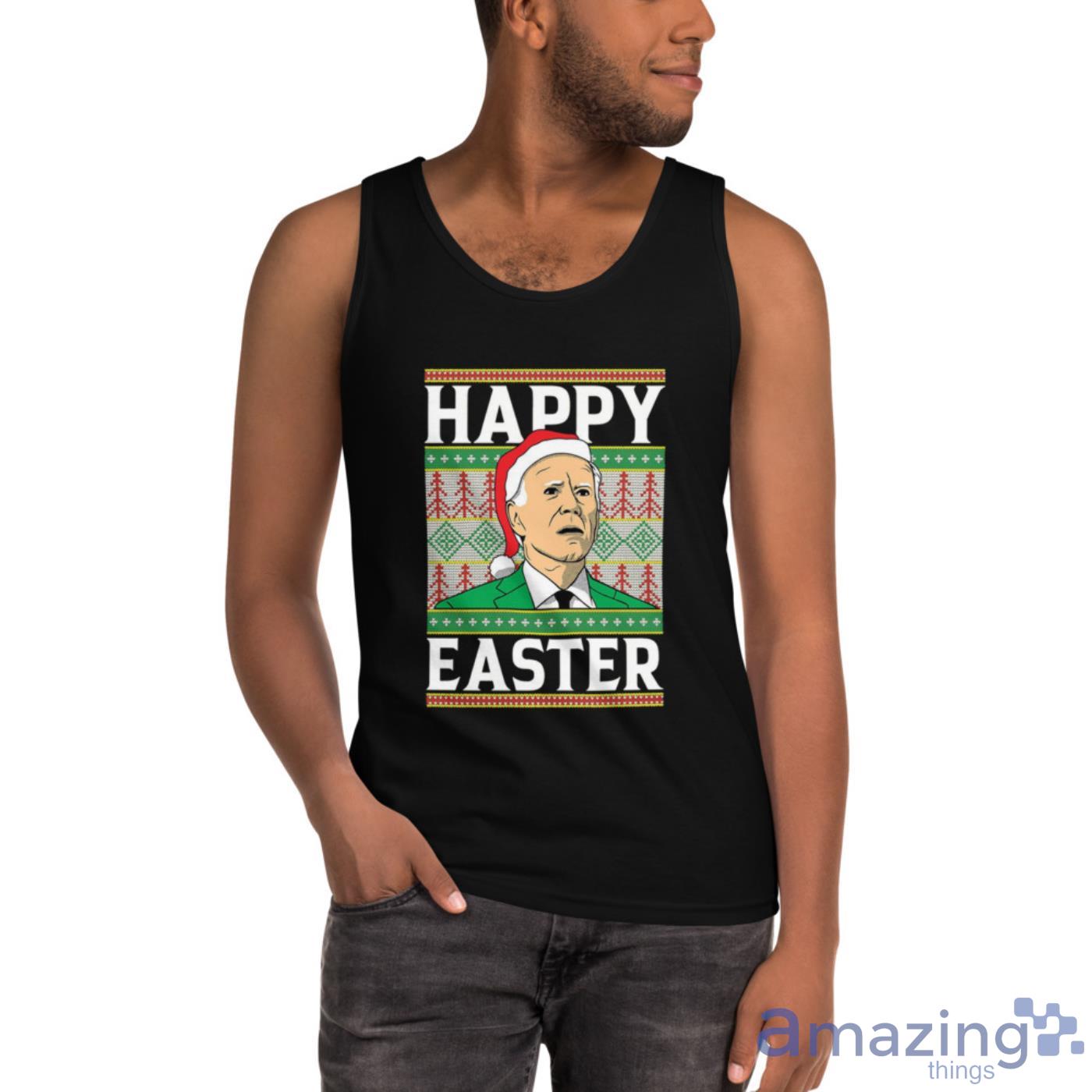 Happy Easter Santa Joe Biden Christmas Ugly Sweater Funny Shirt image Happy Easter Santa Joe Biden Christmas Ugly Sweater Funny Shirt Product Photo 3